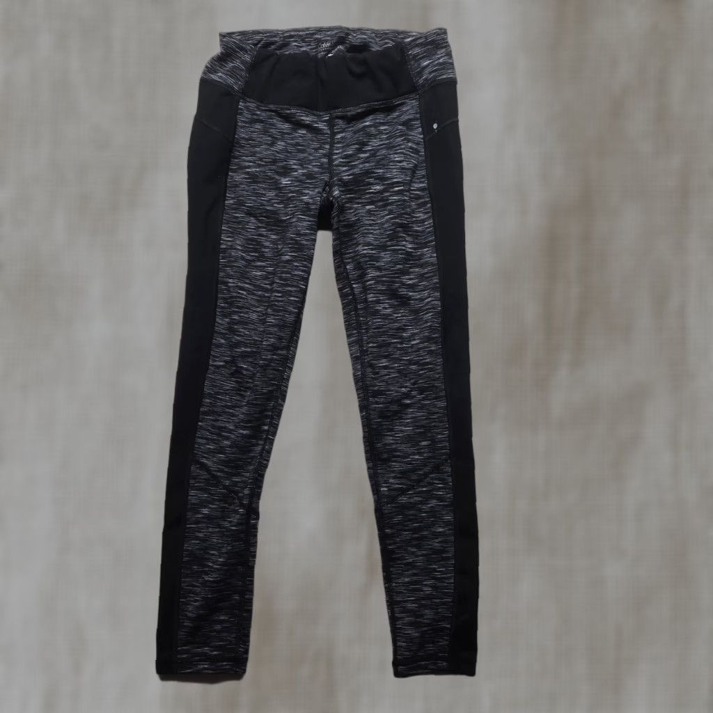 Calvin Klein Calvin Klein Performance Leggings Women's Size M Medium Gray Black Activewear Running & Jogging Pants Elastic Waist Pocket Size 32" / US 10 / IT 46 - 1 Thumbnail