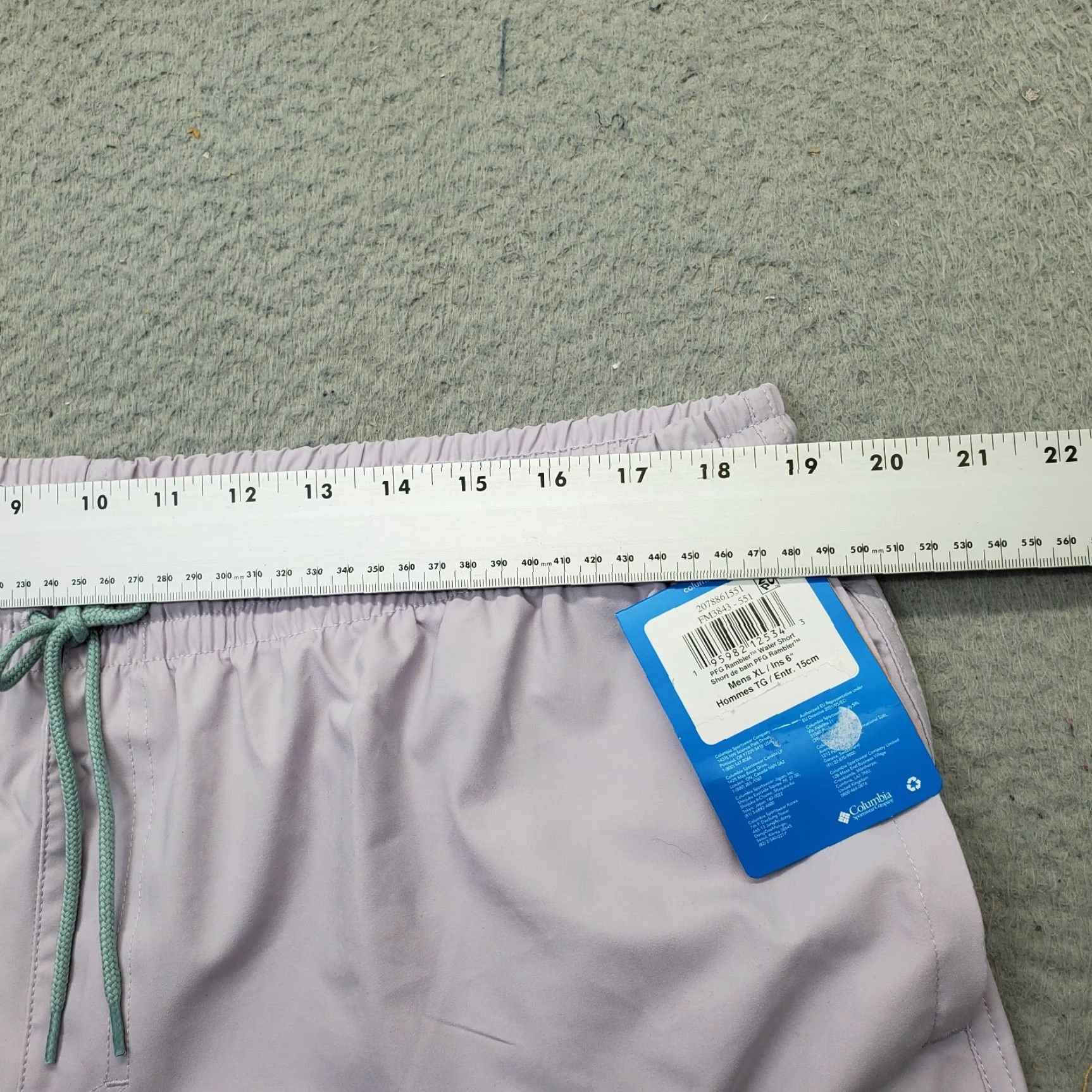 Vintage Columbia Mens PFG Rambler Swim Shorts XL Purple Lined Elastic Waist Size US 36 / EU 52 - 5 Thumbnail