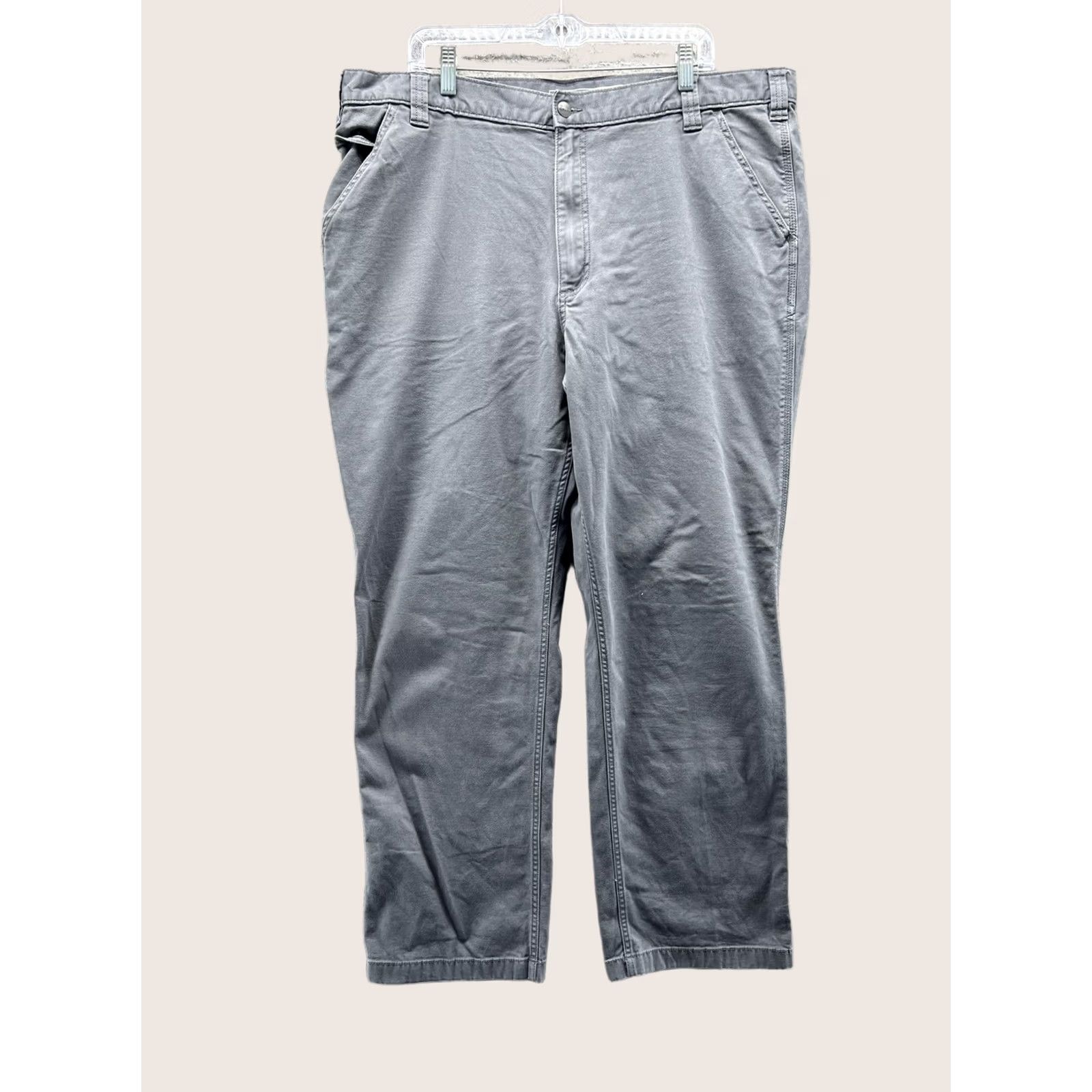 Carhartt Carhartt Pants Mens 42x32 Gray Rugged Flex Carpenter Canvas Workwear Relaxed Fit Size US 42 / EU 58 - 1 Thumbnail