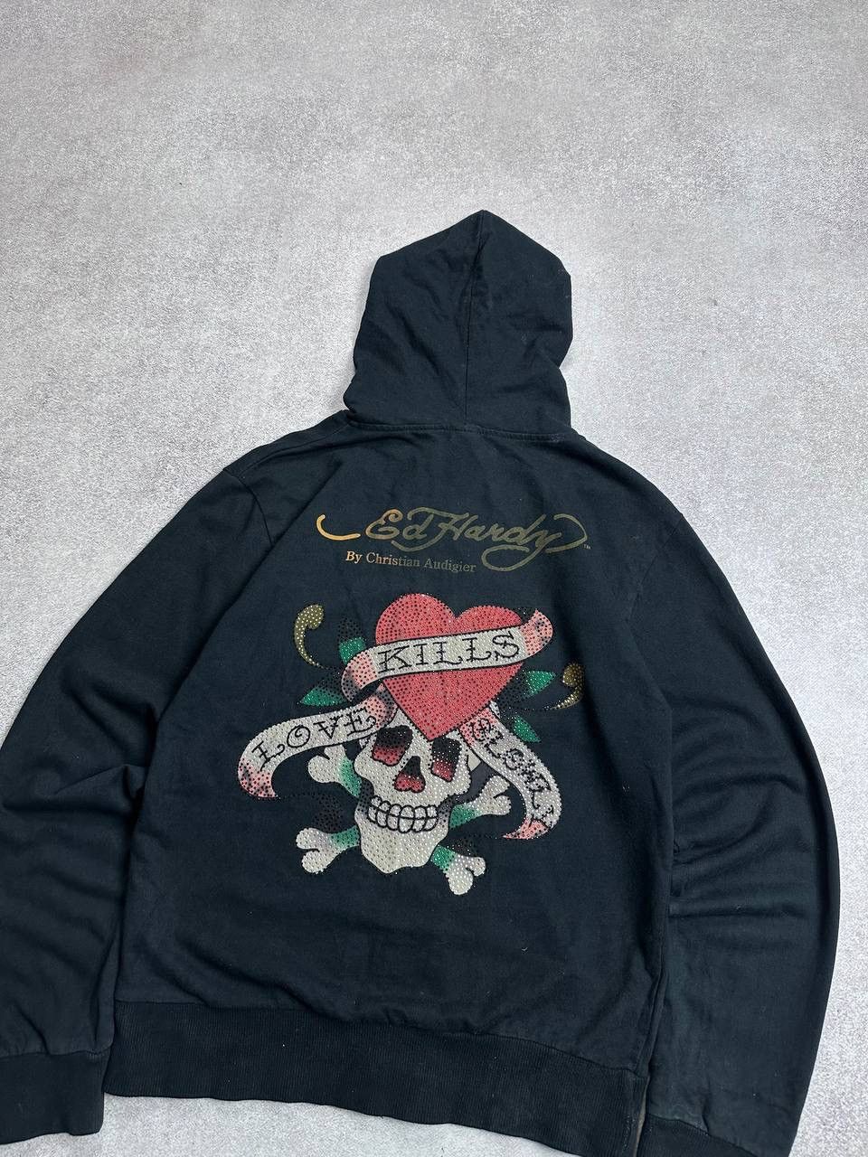 Ed Hardy Vintage Ed Hardy Y2K Skull Boxy Zip Hoodie XL Size XL / US 12-14 / IT 48-50 - 3 Thumbnail