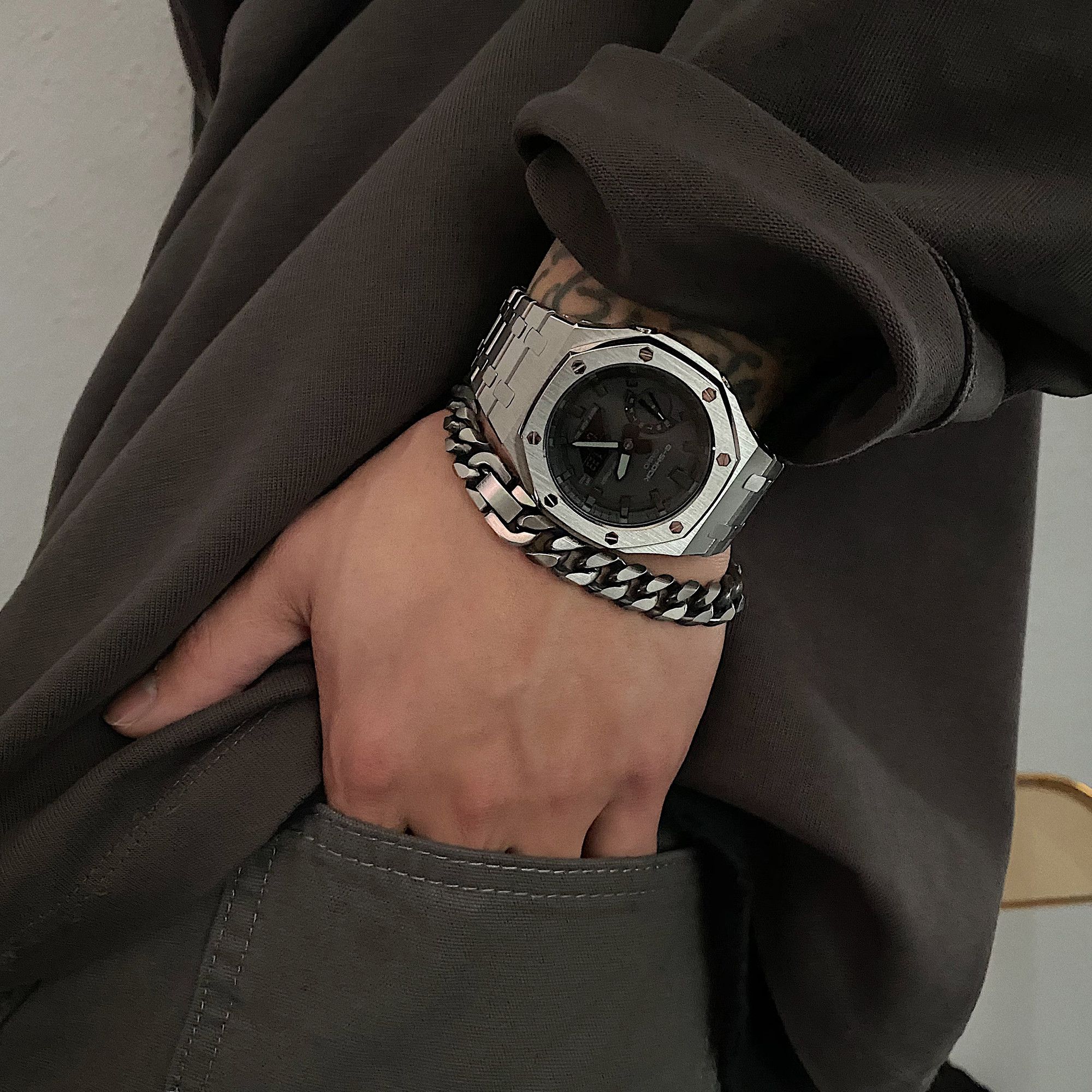 Jewelry Cuban Future Bracelet Y2K Punk Chain Gotch Bracelets Chains Size ONE SIZE - 3 Thumbnail