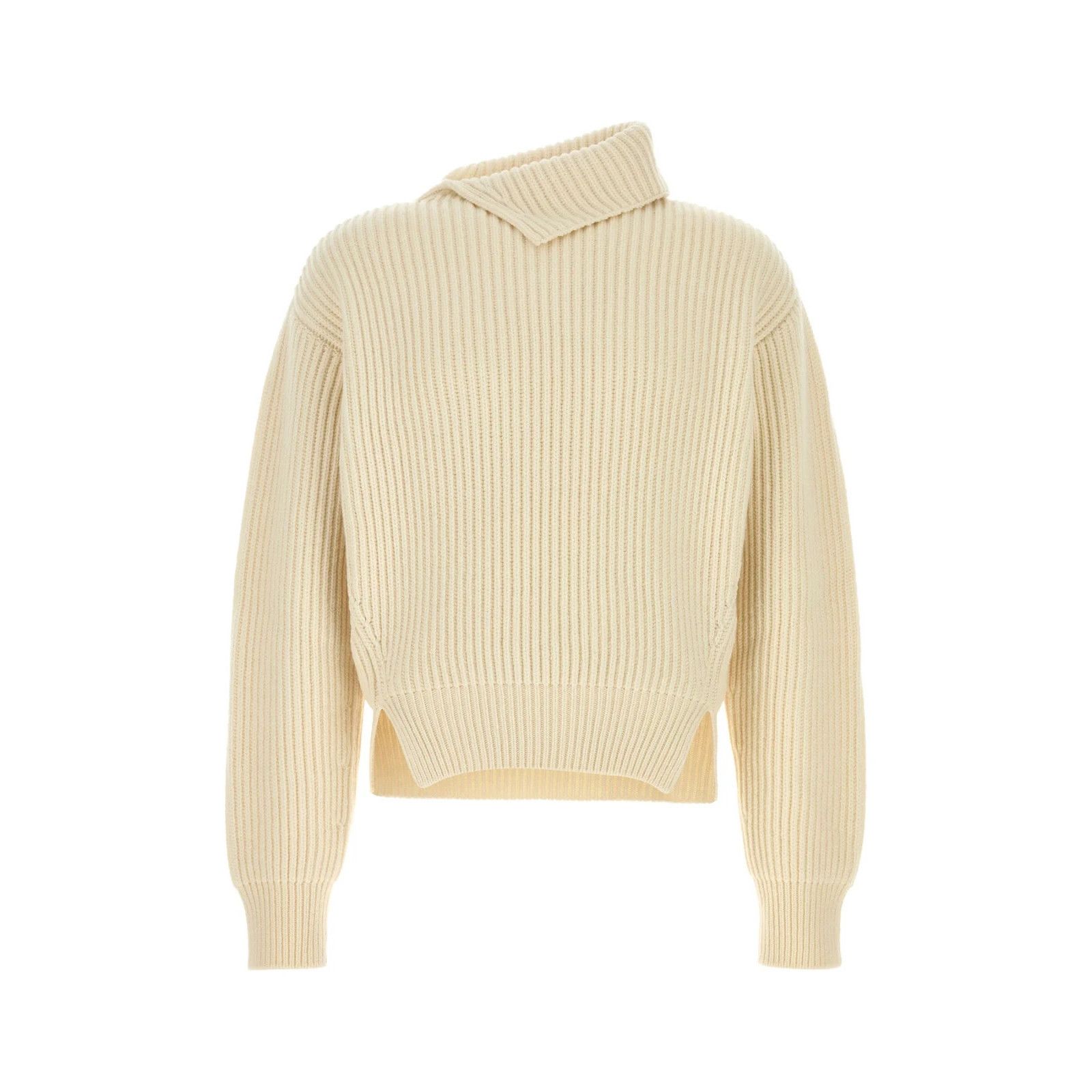 Jil Sander JIL SANDER Ivory Wool Sweater New & Authentic (Men's size:50 Size US M / EU 48-50 / 2 - 1 Thumbnail