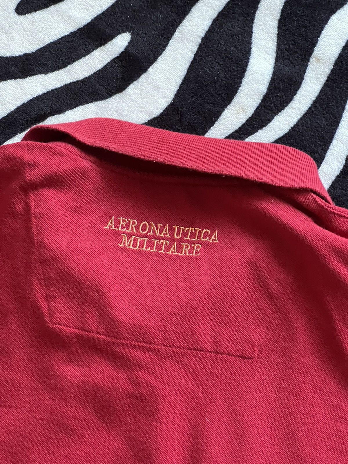 Aeronautica Militare Aeronautica Militare polo shirt burgundy mens Size US L / EU 52-54 / 3 - 8 Thumbnail