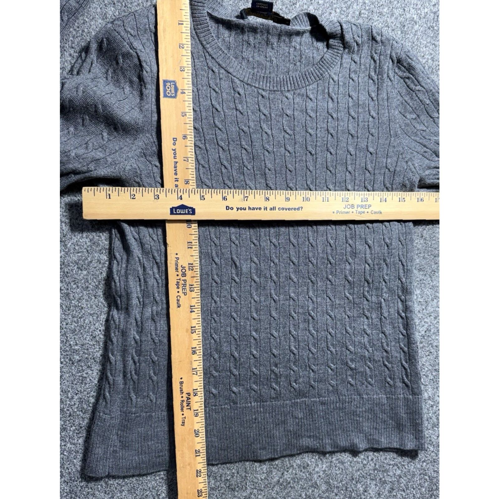 Pendleton Pendleton Women’s Sweater Cable-Knit Merino Wool Long Sleeve S Gray Pullover Women’s Small Size S Size S / US 4 / IT 40 - 6 Thumbnail