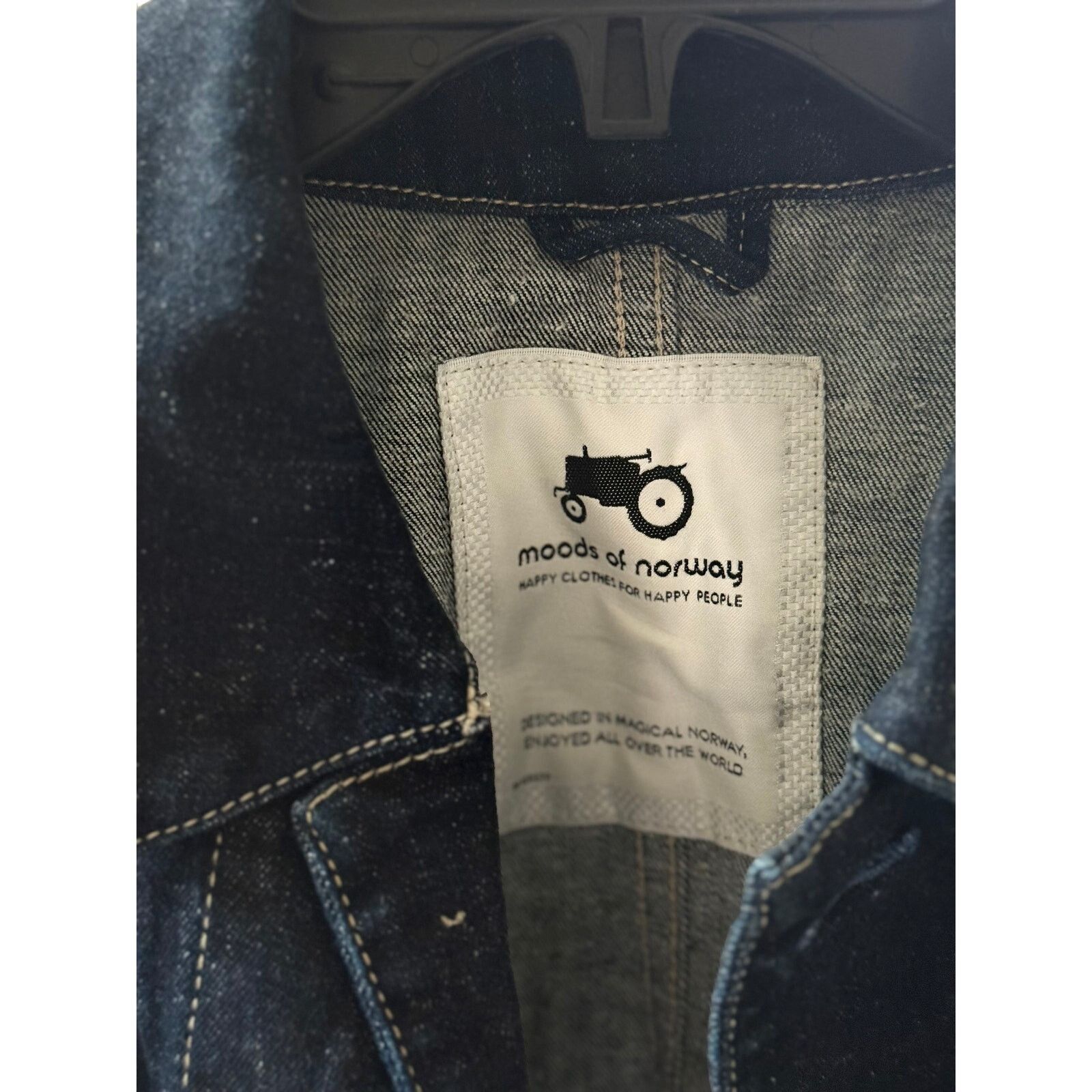Moods of Norway Moods of Norway Denim Chore Jacket Size L - Blue Size US L / EU 52-54 / 3 - 4 Thumbnail