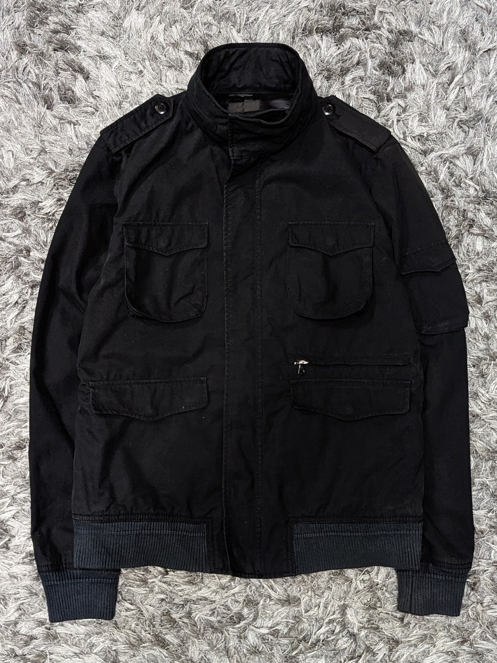 image of Edifice Japan Vintage Edifice Jacket Japan Military Style Bomber Outerwear in Black (Size Small)