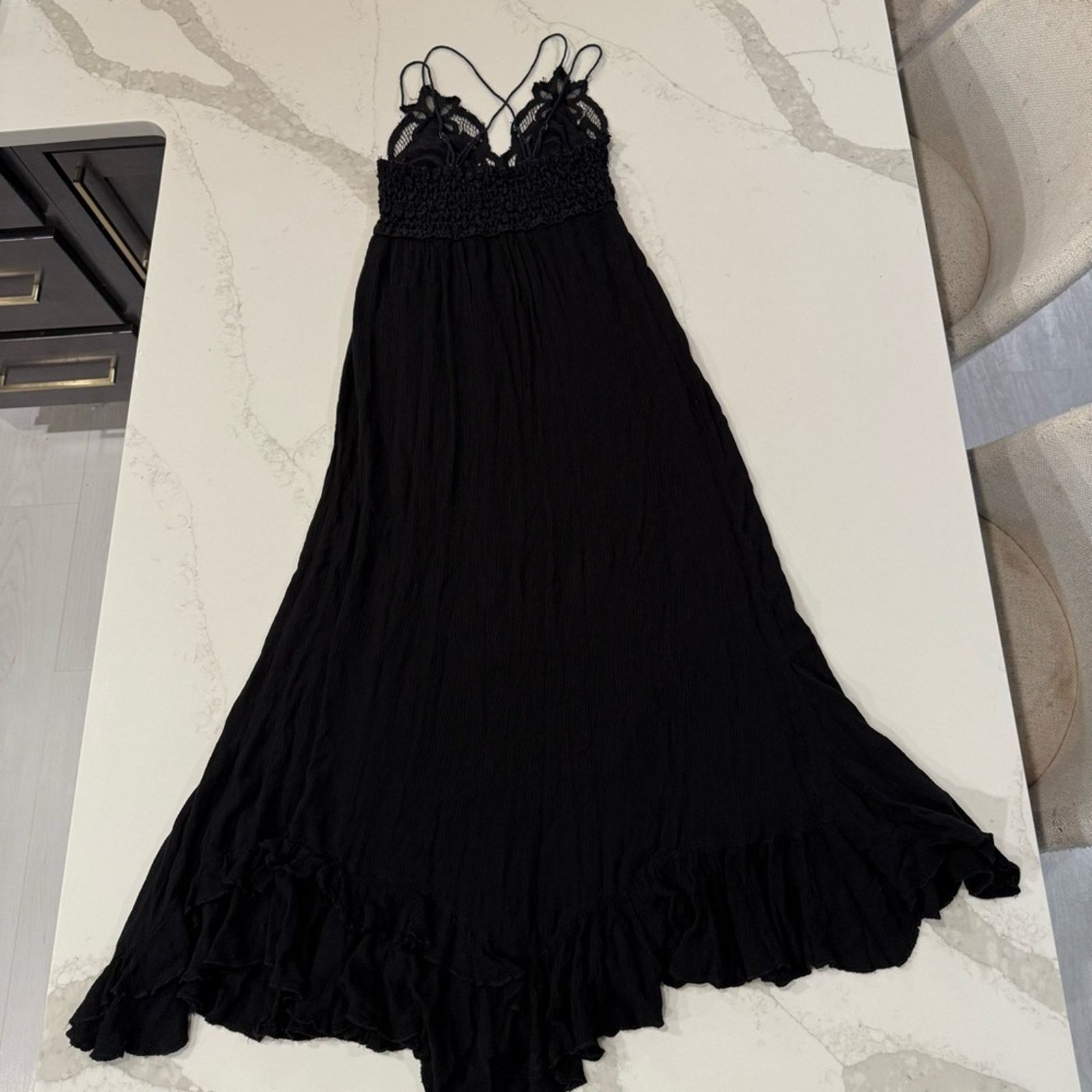 Free People Free People One Adella Maxi Slip Dress CrochetLace Womens XS Size XS / US 0-2 / IT 36-38 - 15 Thumbnail