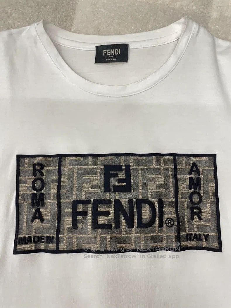 Fendi Fendi White Short-Sleeve T-Shirt Size US S / EU 44-46 / 1 - 3 Thumbnail