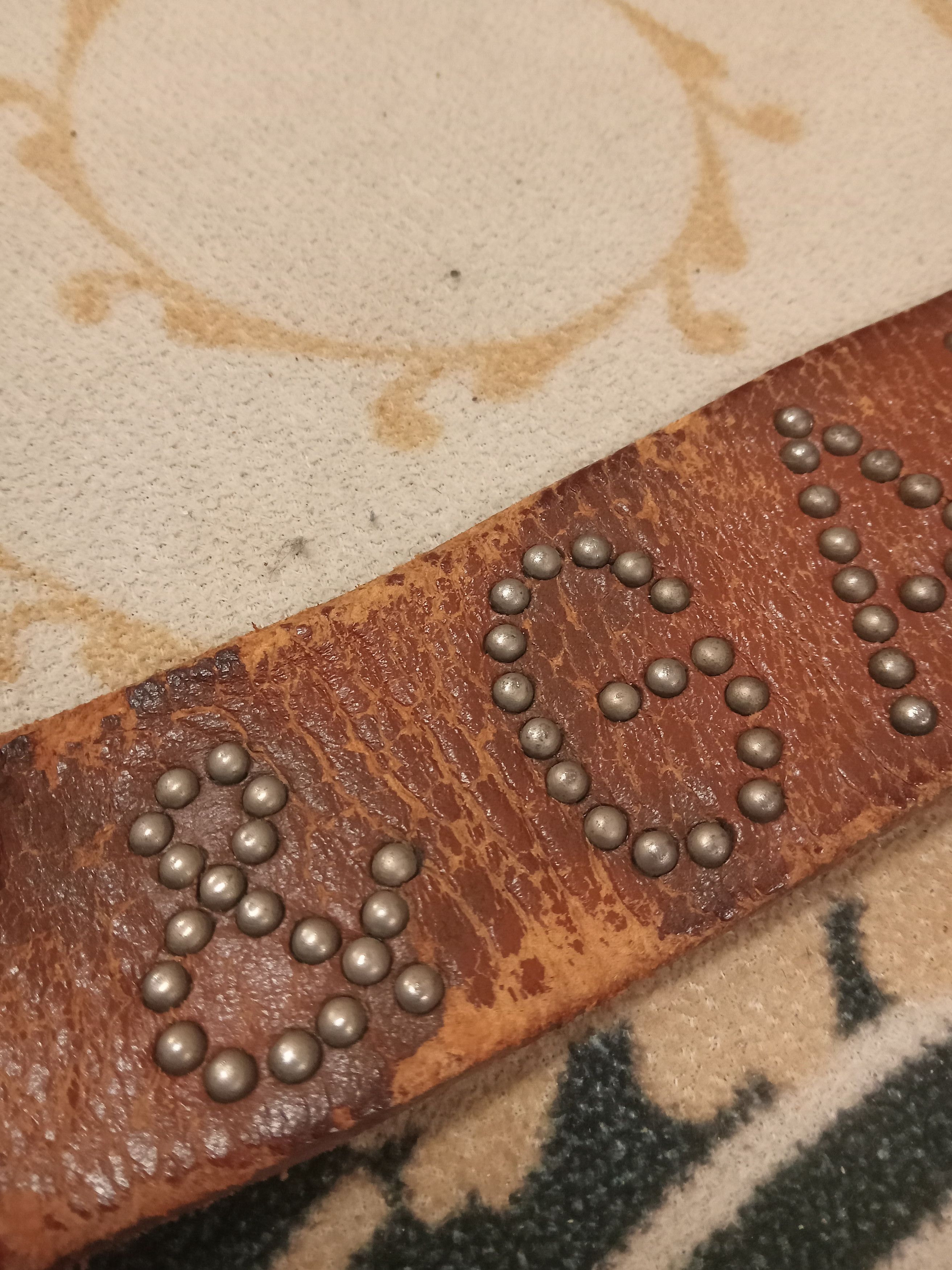 Dolce & Gabbana Vintage Dolce & Gabbana Rare Studs Leather Belt Size 36 - 5 Thumbnail