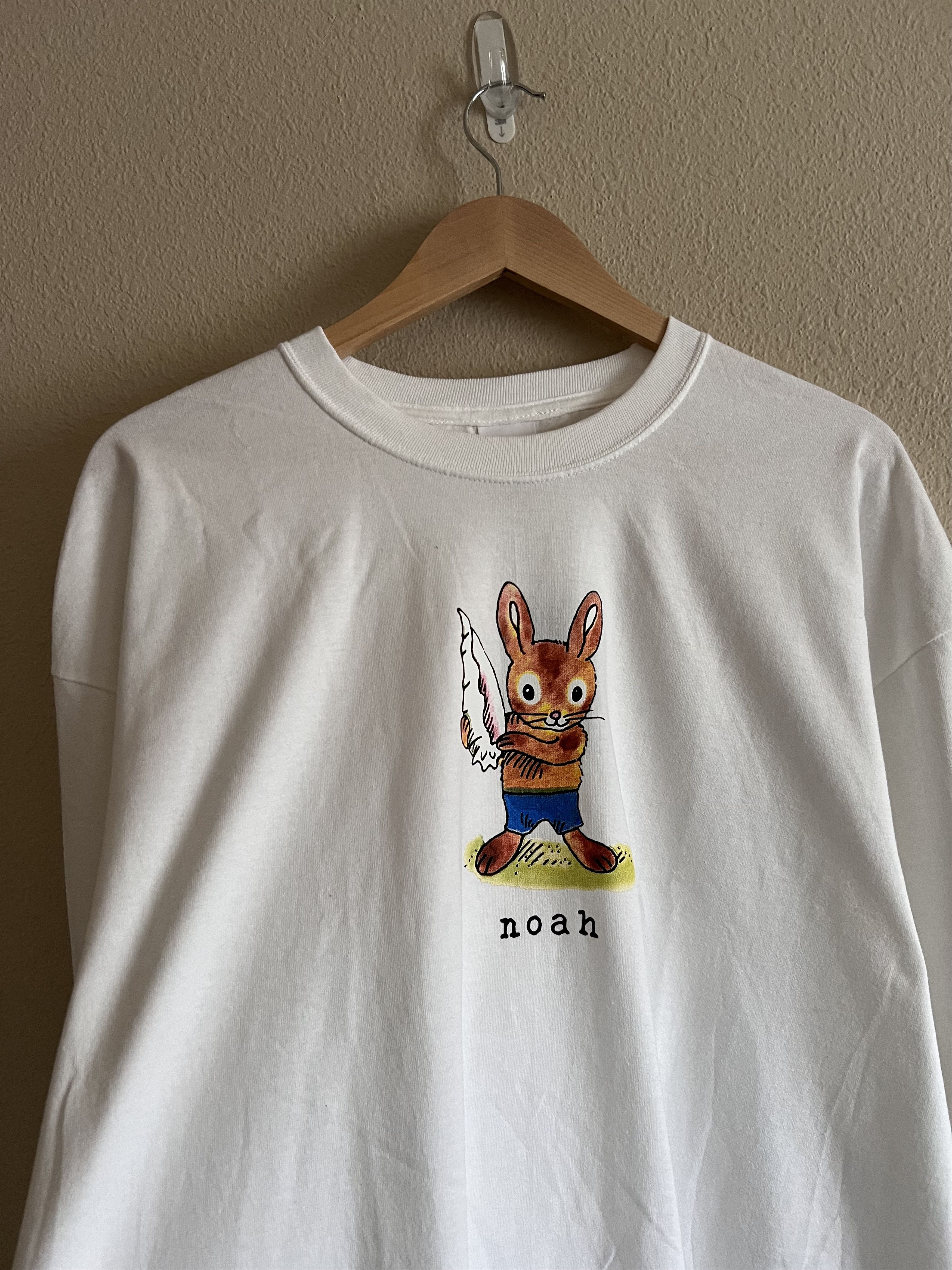 Noah Noah Bunny Long Sleeve Tee in White Size US XXL / EU 58 / 5 - 1 Thumbnail