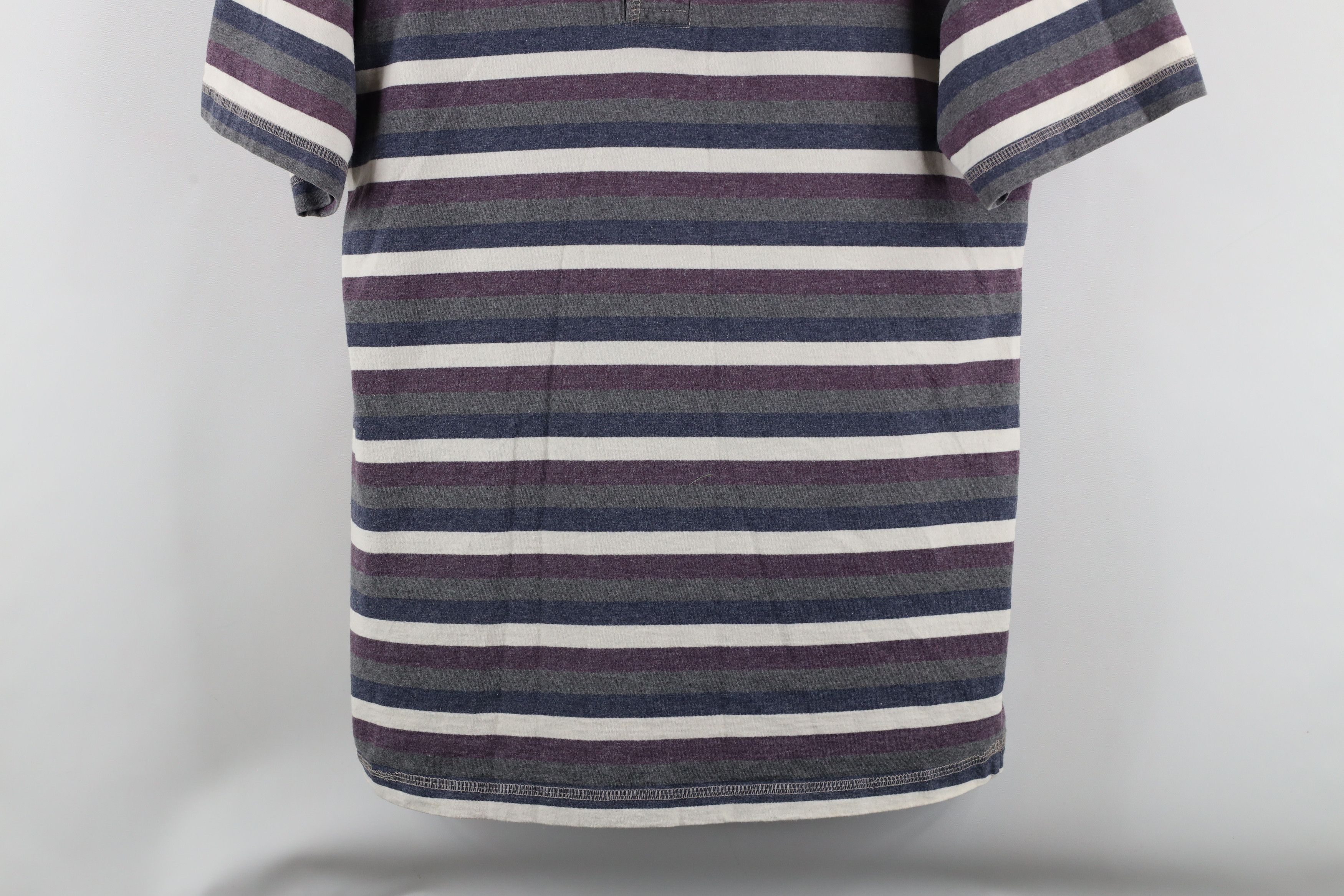 Vintage Vintage 90s Streetwear Block Short Sleeve Henley T-Shirt Size US M / EU 48-50 / 2 - 3 Thumbnail