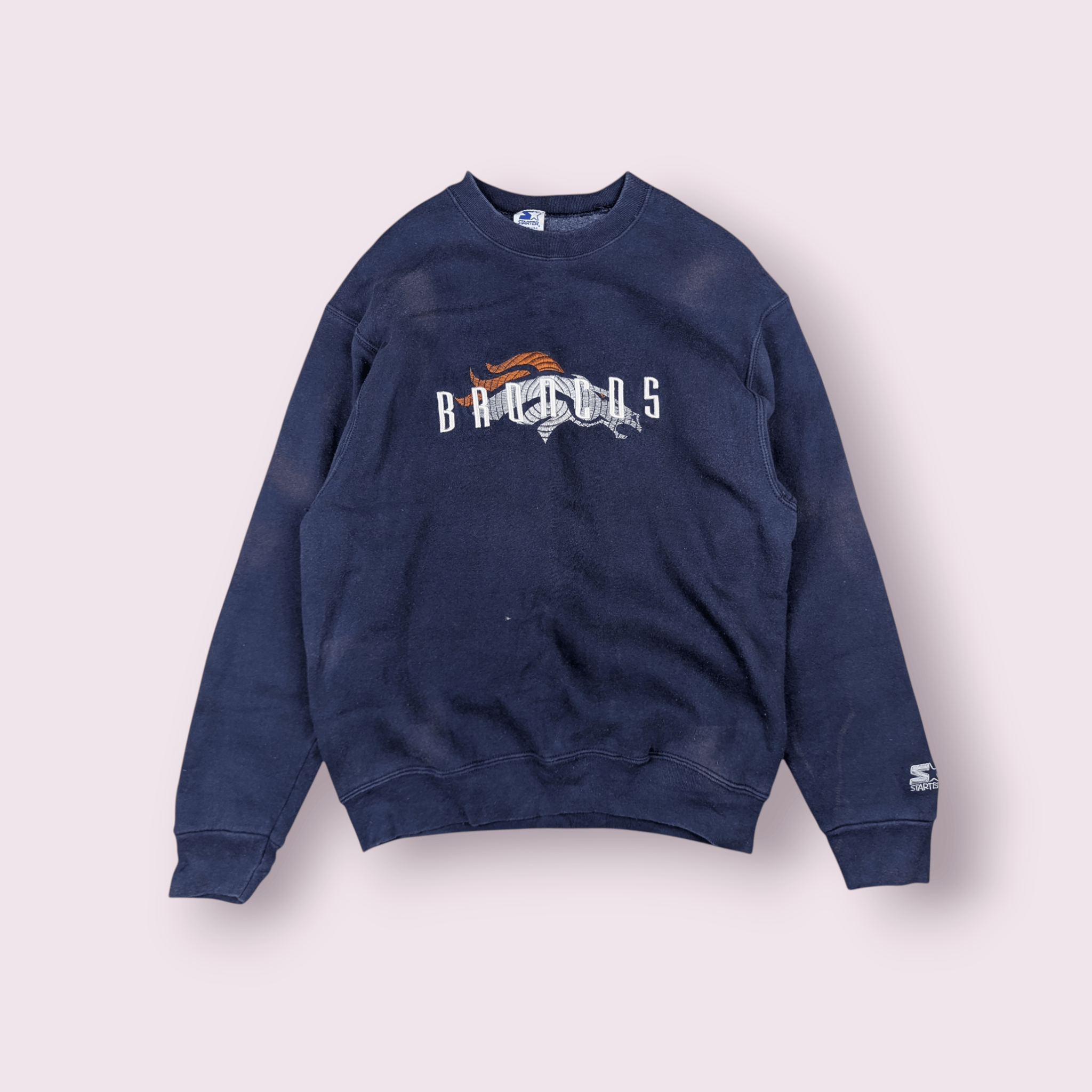 NFL Vintage 90's STARTER NFL Denver Broncos Jumper Sweatshirt Size US M / EU 48-50 / 2 - 1 Thumbnail