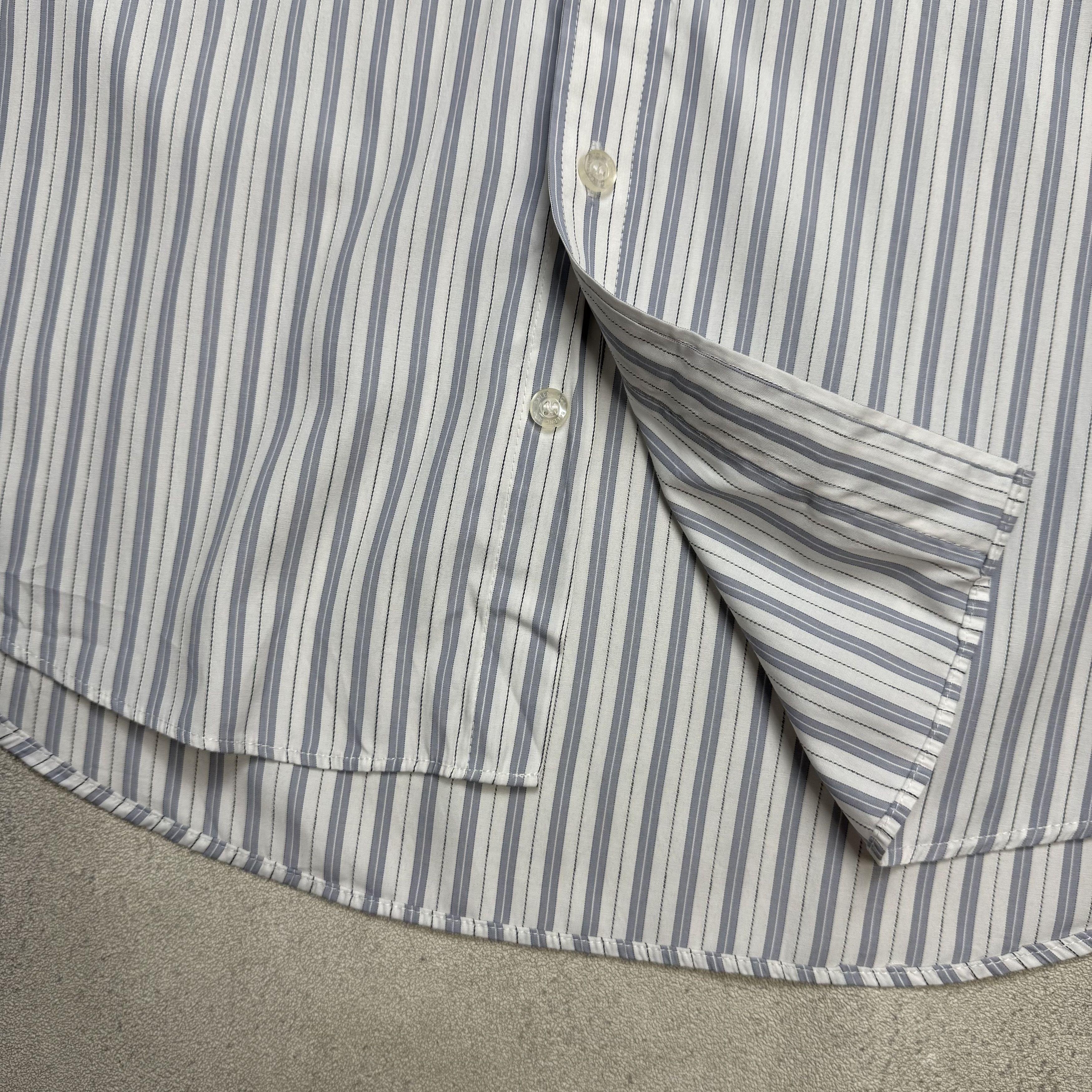 Balenciaga Vintage Balenciaga Striped Shirt Size US L / EU 52-54 / 3 - 8 Thumbnail