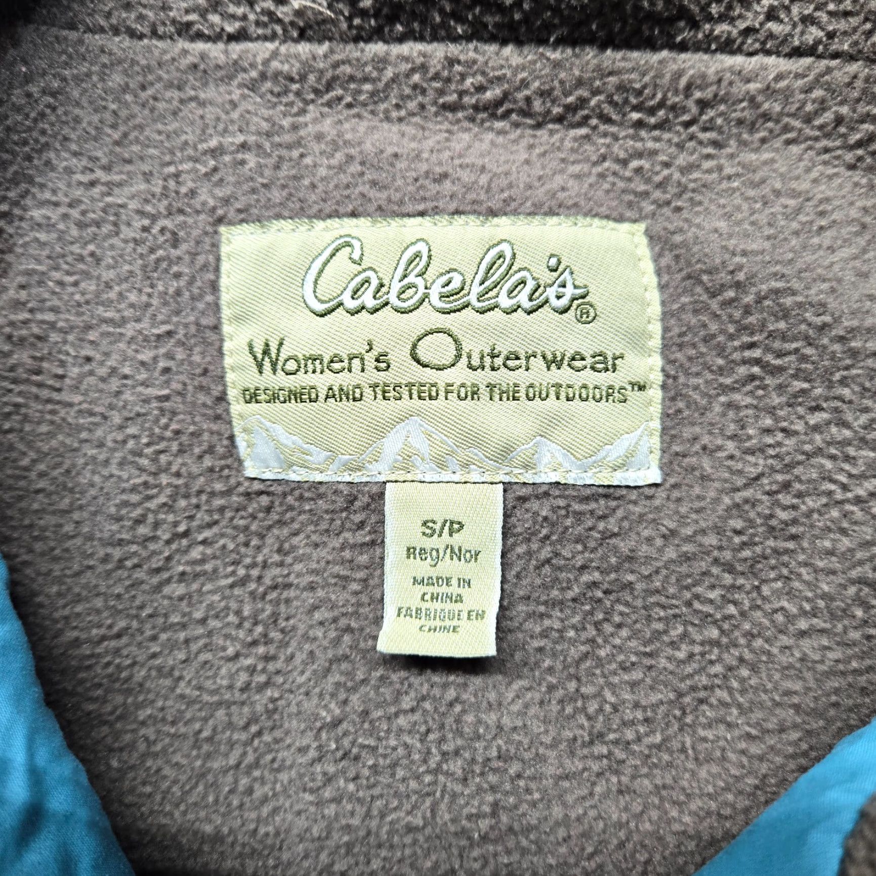 Vintage VINTAGE Cabelas Fleece Lined Teal Windbreaker Jacket Adult Womens S Small Size S / US 4 / IT 40 - 3 Thumbnail