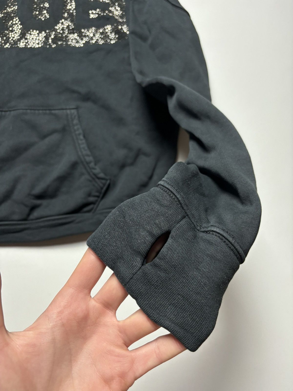 True Religion × Vintage RARE TRUE RELIGION GLAMOUR CROPPED VINTAGE HOODIE Size ONE SIZE - 9 Thumbnail