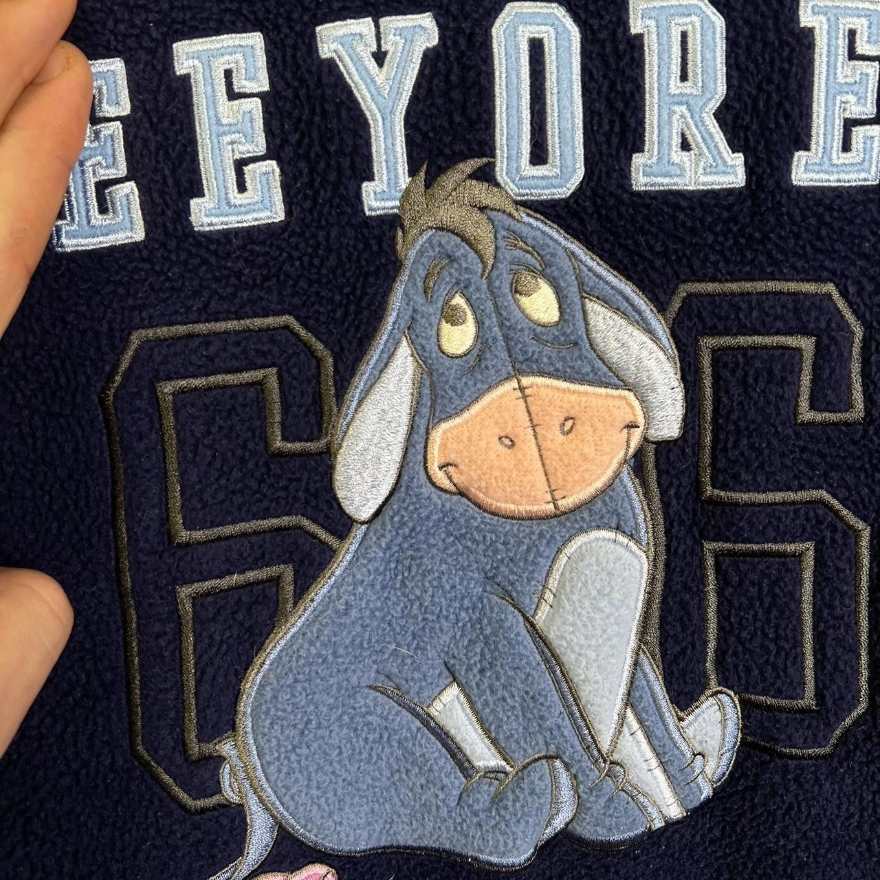 Disney Disney Eeyore Fleece Sweatshirt - Vintage XL 90s Size US XL / EU 56 / 4 - 3 Thumbnail