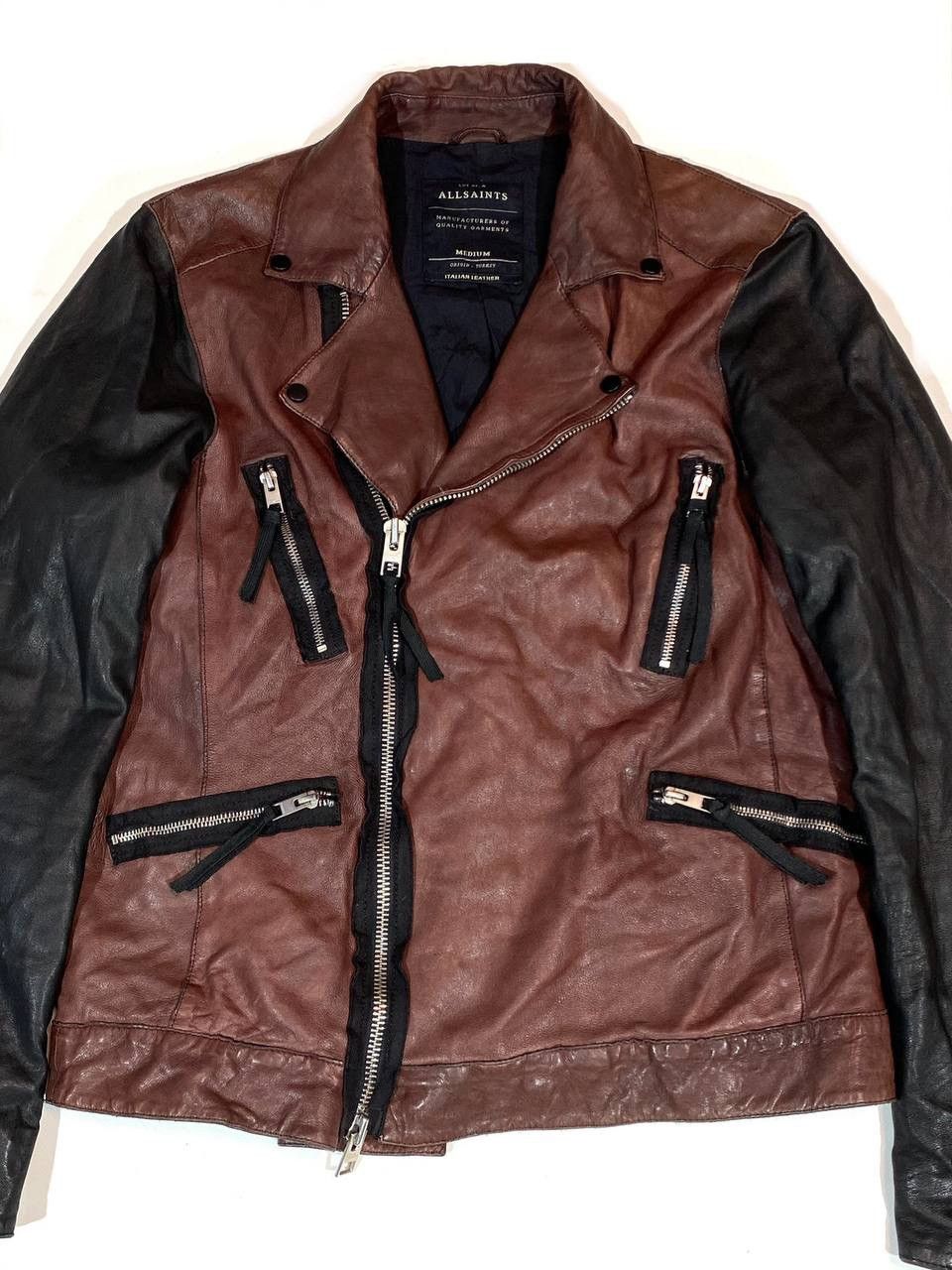 Allsaints Allsaints Men Leather Jacket Size US S / EU 44-46 / 1 - 2 Thumbnail