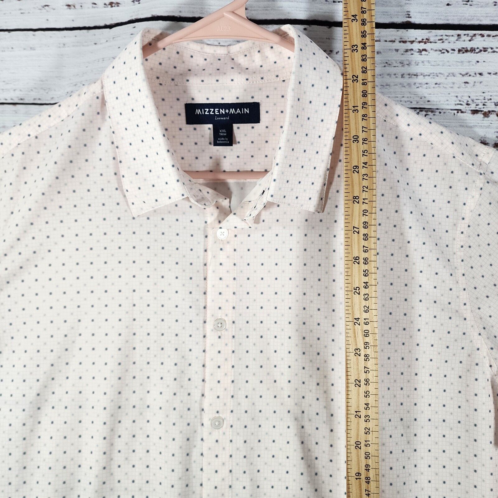 Mizzen+Main Mizzen Main Mens 2XL Pink White Leeward Collection Stars Size US XXL / EU 58 / 5 - 6 Thumbnail