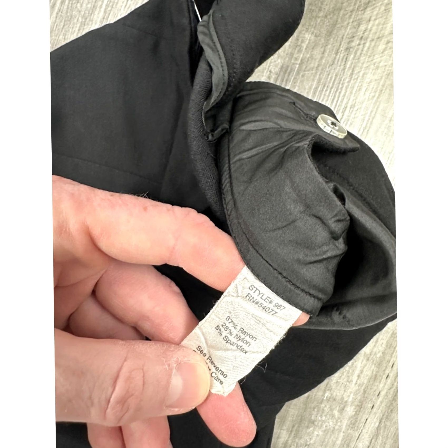 Vintage Cabi Audrey Front Seam Tapered Skinny Trouser Pants - 8 Black Dress Pants Women 8 Regular Size 30" / US 8 / IT 44 - 7 Thumbnail