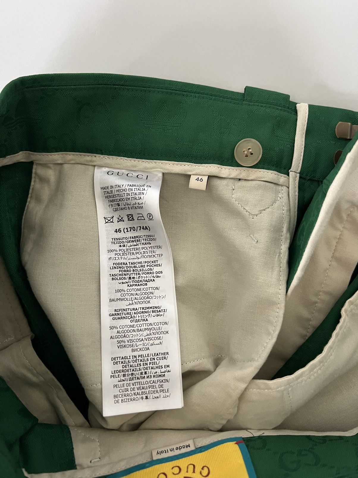 Adidas × Gucci Adidas Gucci Monogram Pants in Green Size US 30 / EU 46 - 13 Thumbnail