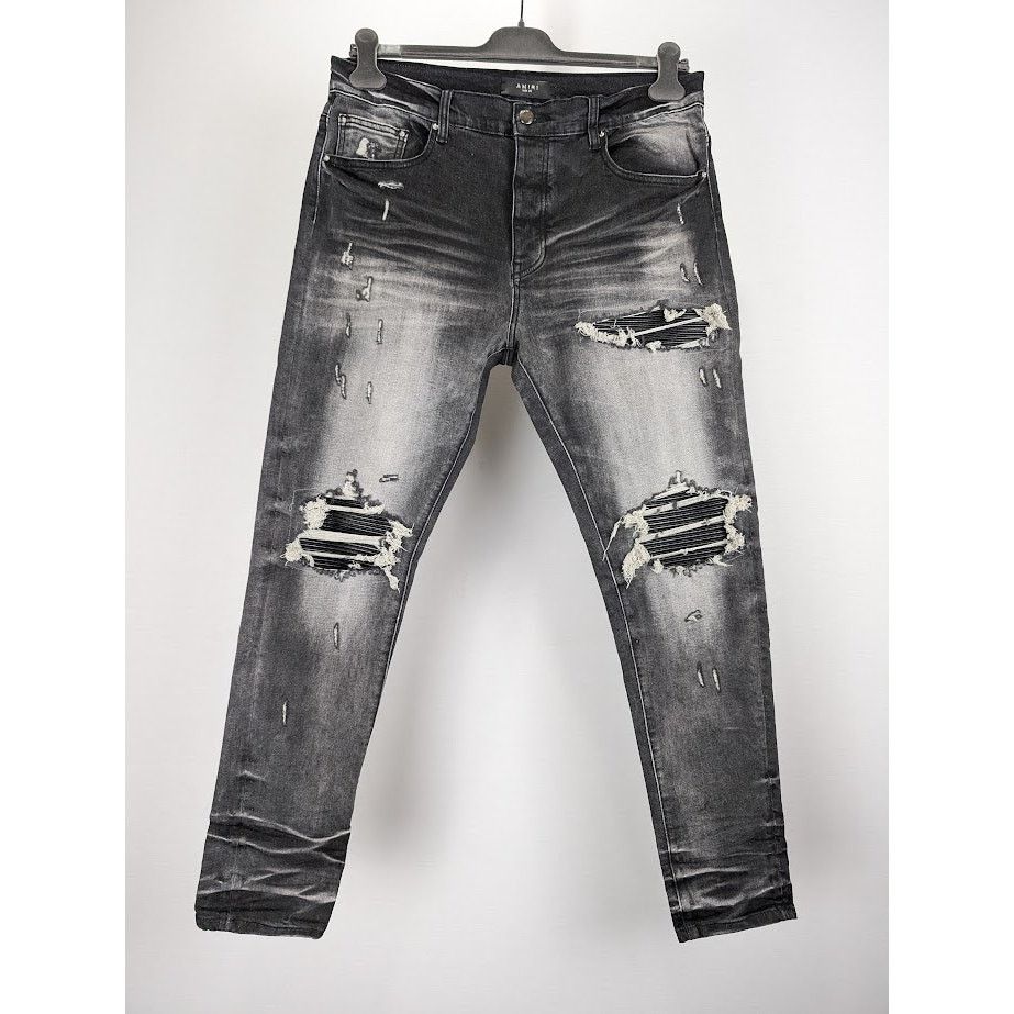 Amiri o1rshd1 MX1 Bandana Jeans in Black Size US 36 / EU 52 - 2 Thumbnail