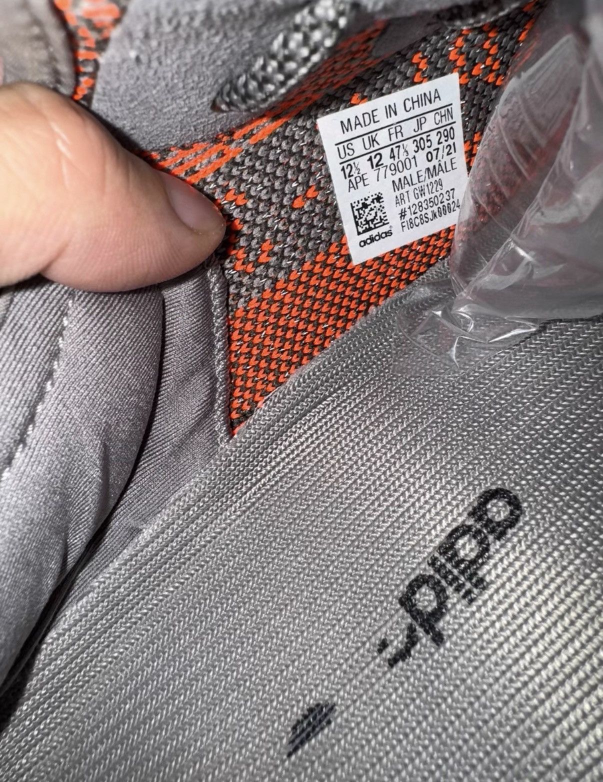 Adidas Adidas Yeezy 350 Grey Orange Reflective K37 Size US 13 / EU 46 - 8 Thumbnail