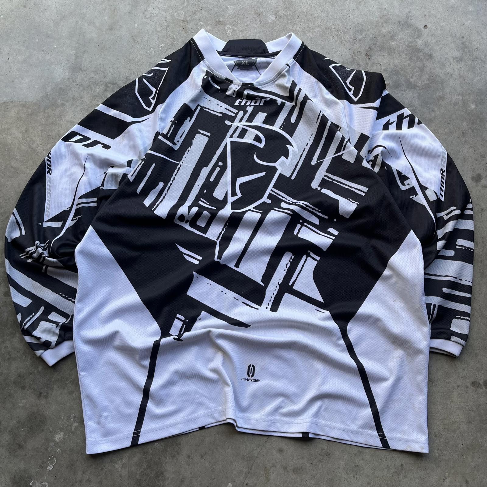 Vintage Vintage Y2K Thor Motocross Dirt Bikes Grunge Sports Jersey Size US XL / EU 56 / 4 - 1 Thumbnail