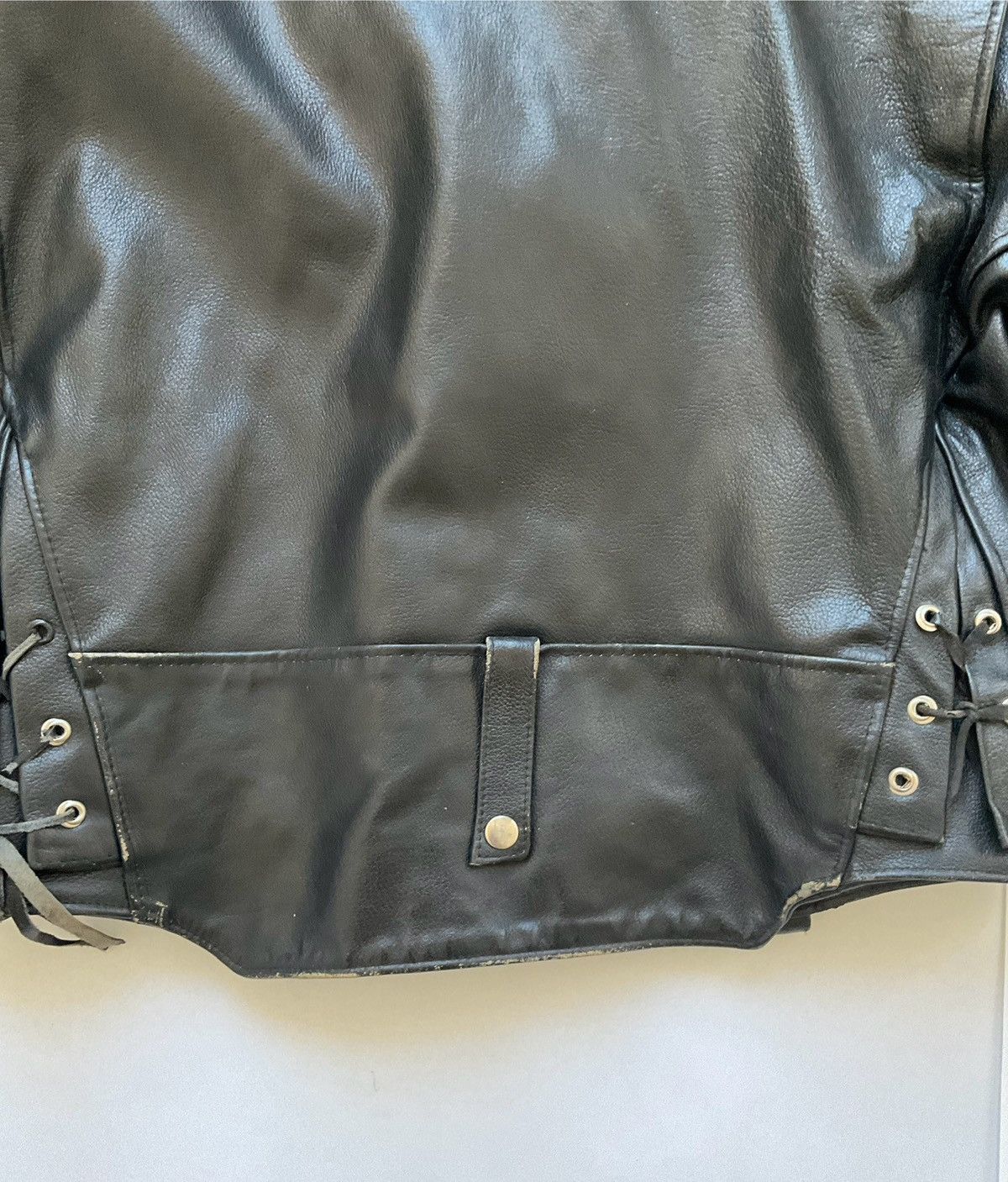 Vintage Vintage black leather perfecto Size US XL / EU 56 / 4 - 13 Thumbnail