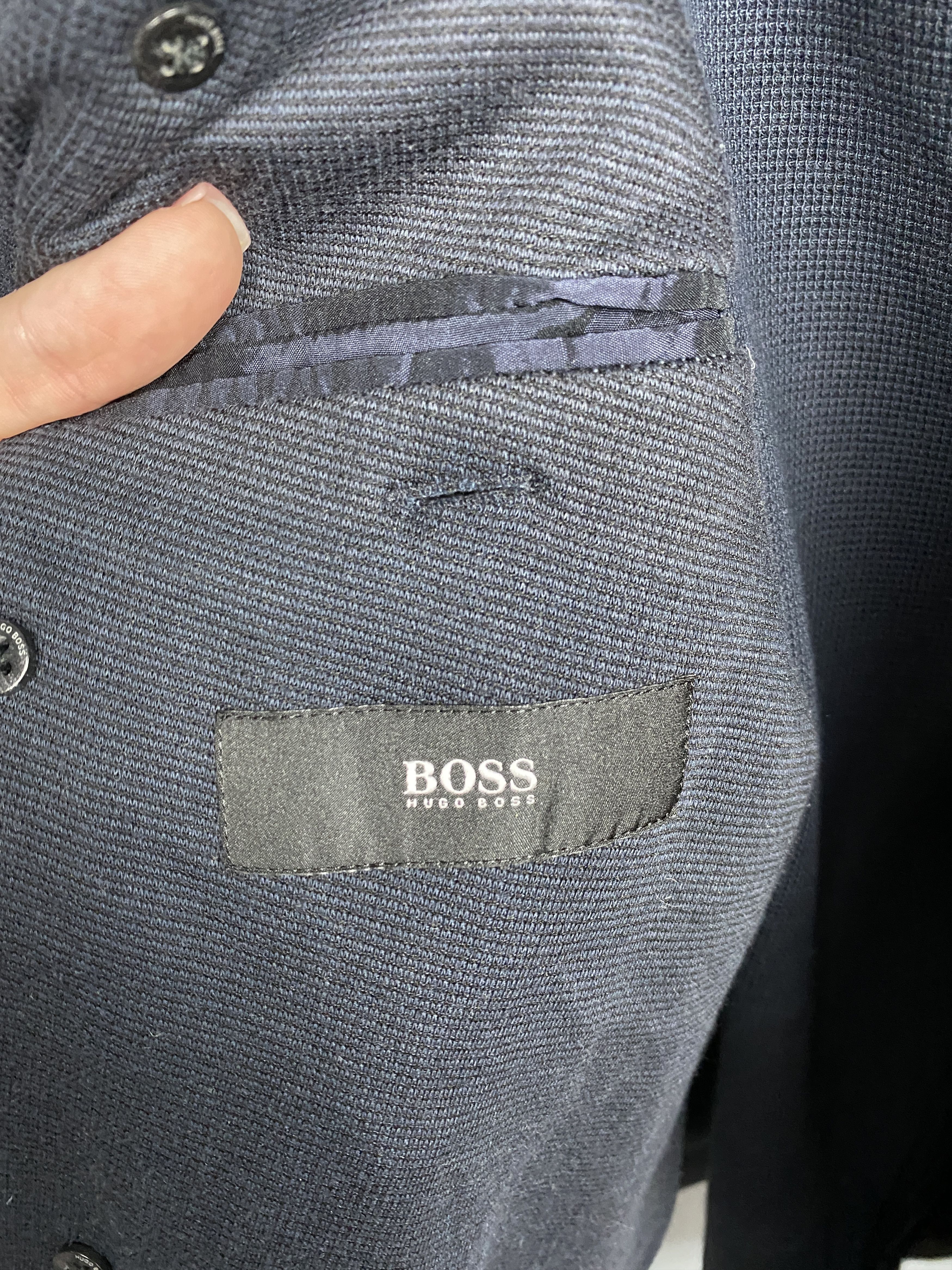 Hugo Boss Hugo Boss Mens Double Breasted Blazer Jacket Size US M / EU 48-50 / 2 - 6 Thumbnail