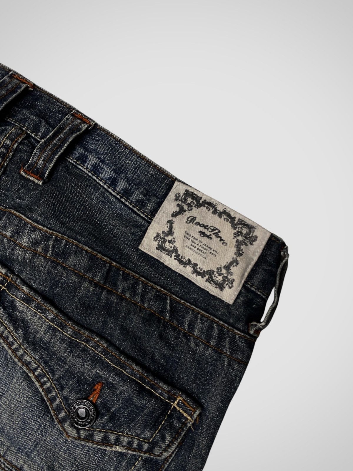 If Six Was Nine Root Three Seawash Glittery Flared Jeans Size US 34 / EU 50 - 8 Thumbnail