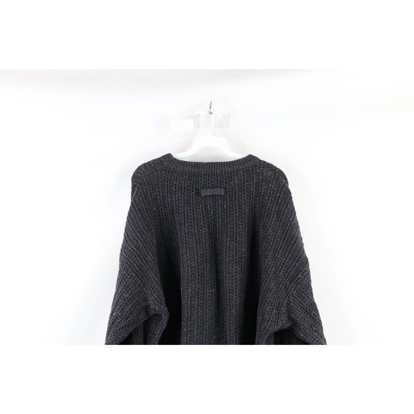 Vintage Vintage 90s Streetwear Blank Ribbed Knit Boxy Fit Sweater Size US L / EU 52-54 / 3 - 7 Thumbnail