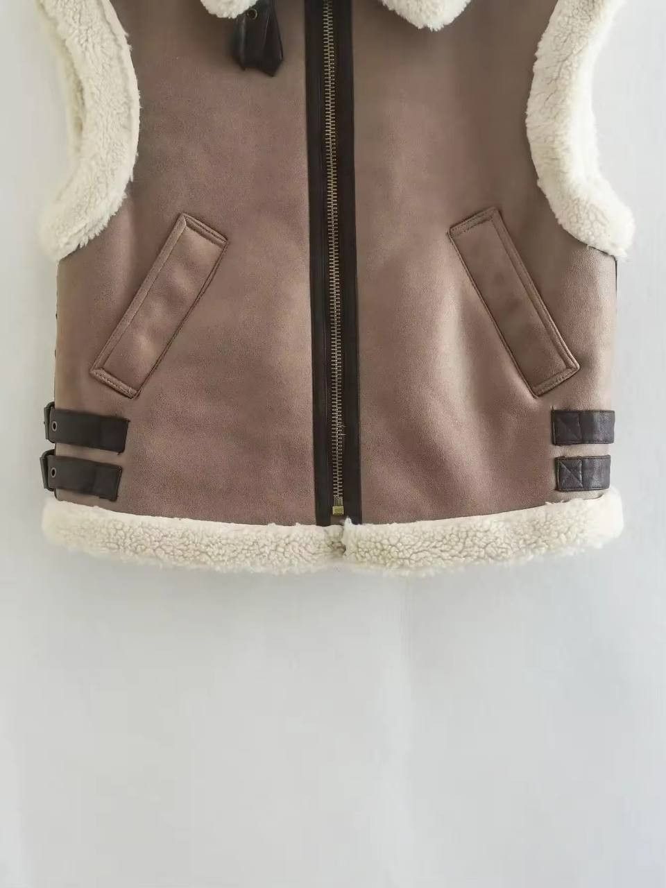 Japanese Brand × Vintage Leather fur sleeveless gilet. Size M / US 6-8 / IT 42-44 - 5 Thumbnail