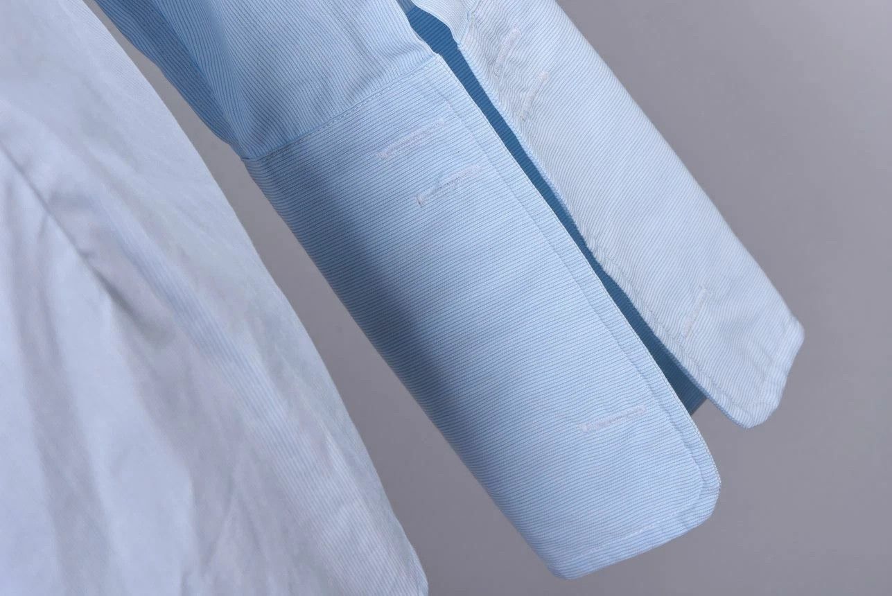 Aquascutum Aquascutum Blue Striped French Cuff Long Sleeve Dress Shirt Size US M / EU 48-50 / 2 - 4 Thumbnail
