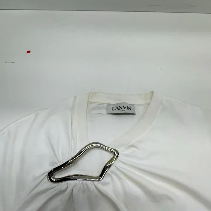 Lanvin Lanvin SS24 Short Sleeve T-Shirt with Details -2508 Size M / US 6-8 / IT 42-44 - 6 Thumbnail