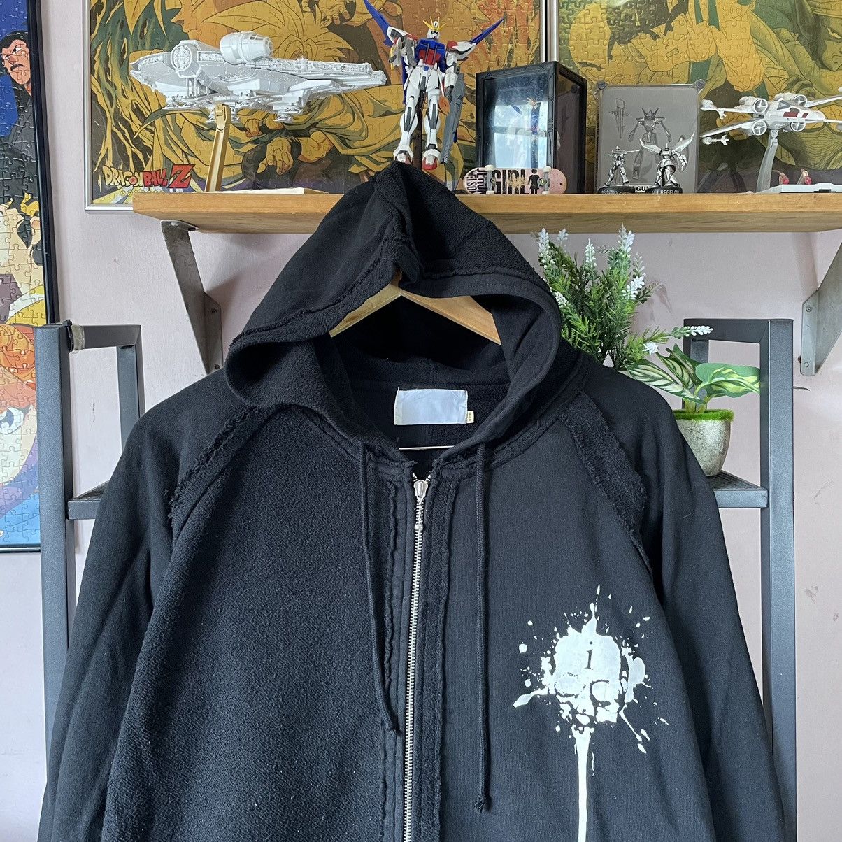 Beauty Beast Vintage Y2K Skull Gothic Punk Ifsixwasnine LGB Style Hoodie Size US M / EU 48-50 / 2 - 5 Thumbnail