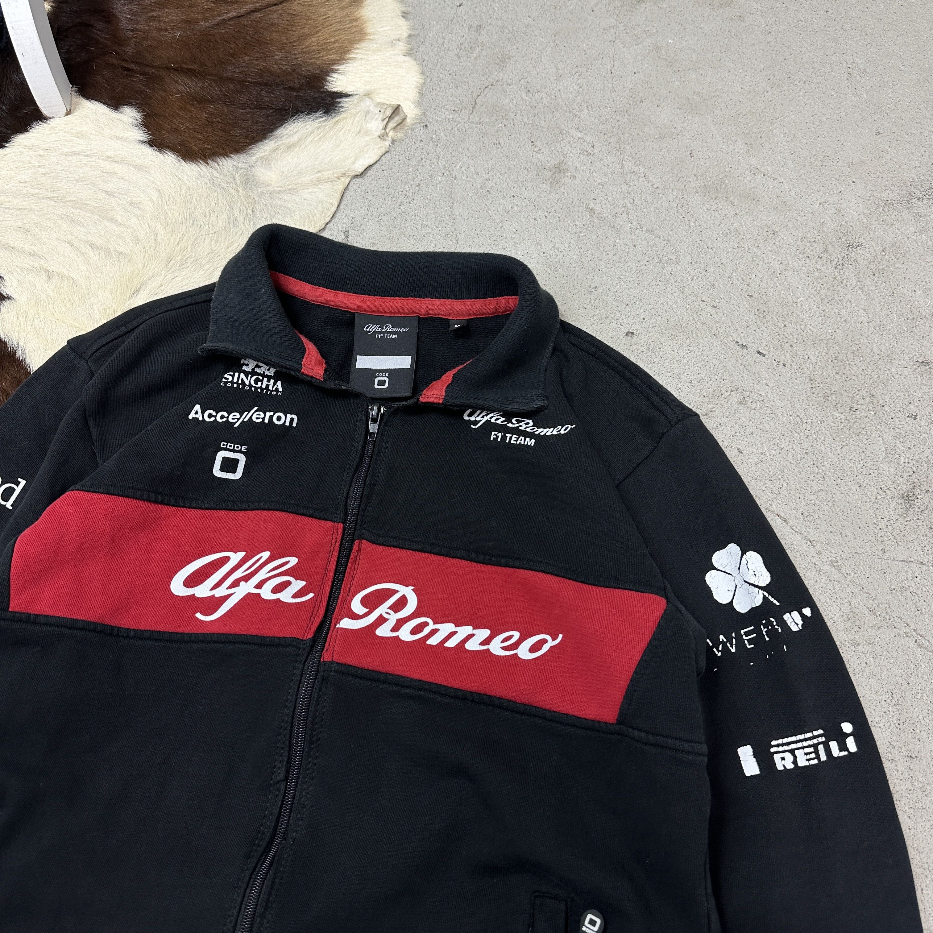 Vintage Vintage Moto Sporty Alfa Romeo F1 Racing Zip Hoodie Y2K Size US M / EU 48-50 / 2 - 3 Thumbnail