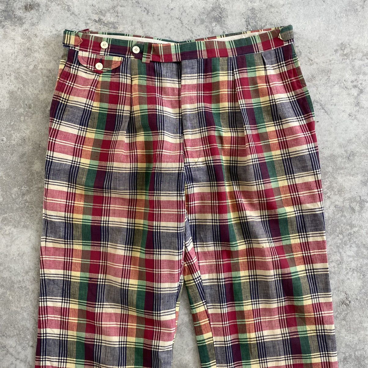 Polo Ralph Lauren Vintage 70’s Polo Ralph Lauren Madras Checks Baggy Trousers Size US 36 / EU 52 - 2 Thumbnail