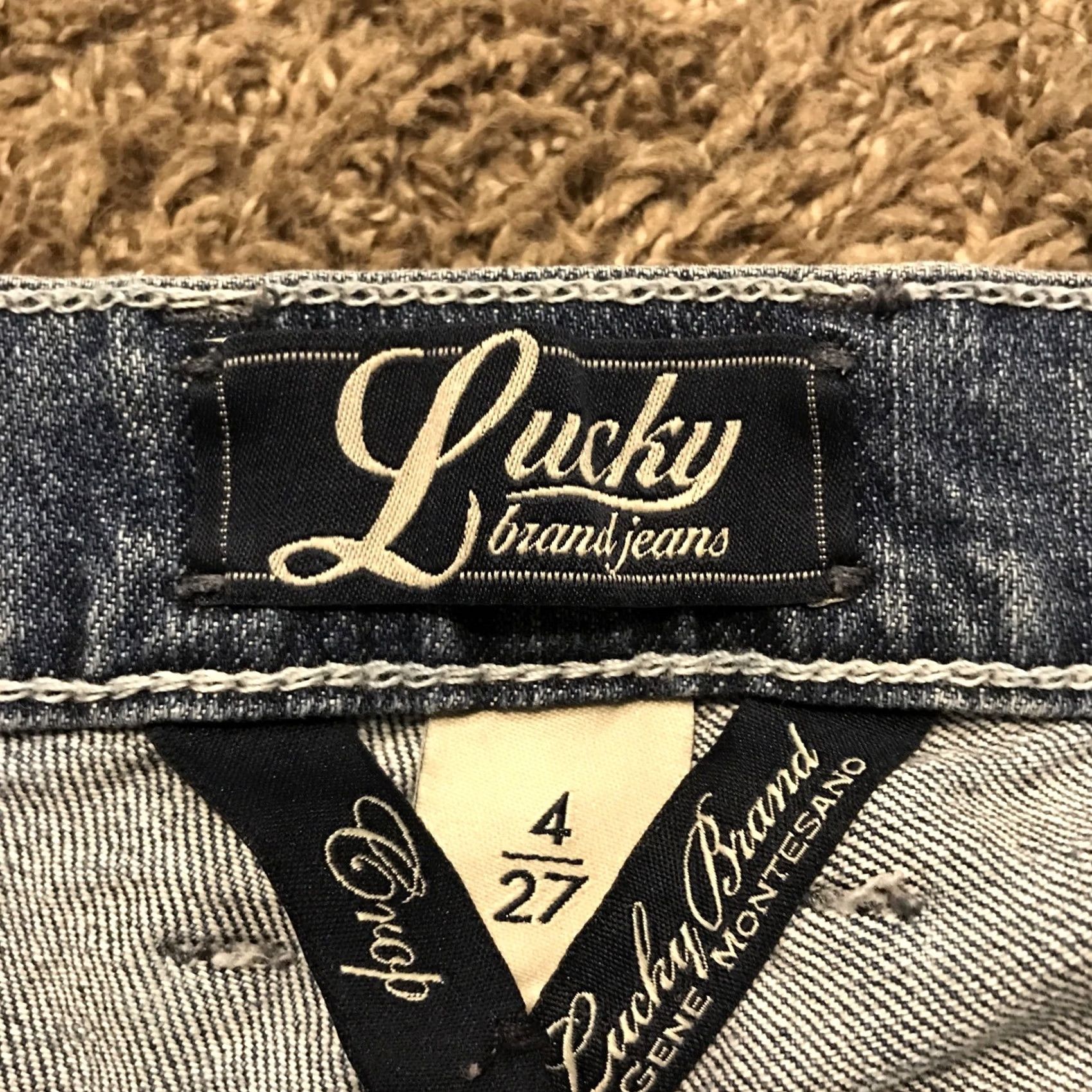 Lucky Brand Lucky Brand Denim Crop Jeans Womens Size 4 Blue Cotton Blend Regular Inseam 24 in Cropped Style 31 in **Mens** Size 27" / US 4 / IT 40 - 2 Thumbnail