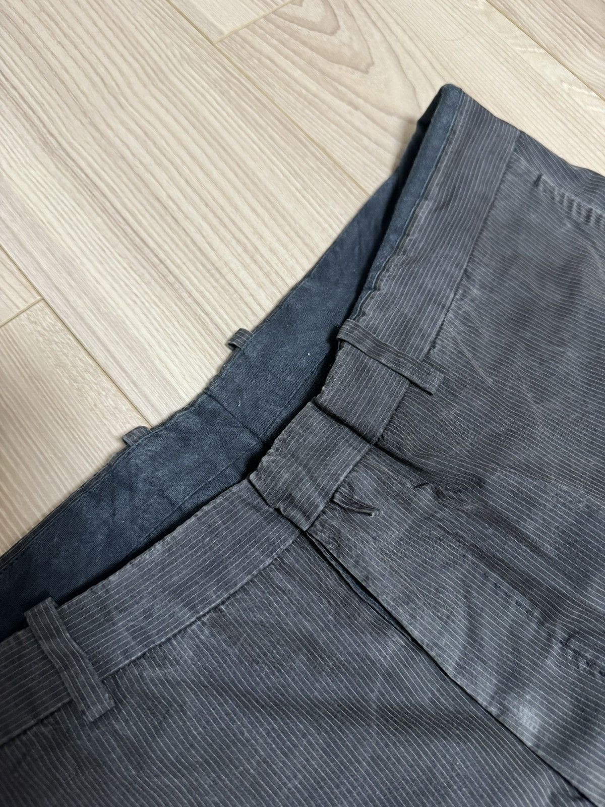 Jil Sander Jil Sander Raf Simons Era Pinstripe Straight-Flare Trousers Size US 31 - 3 Thumbnail