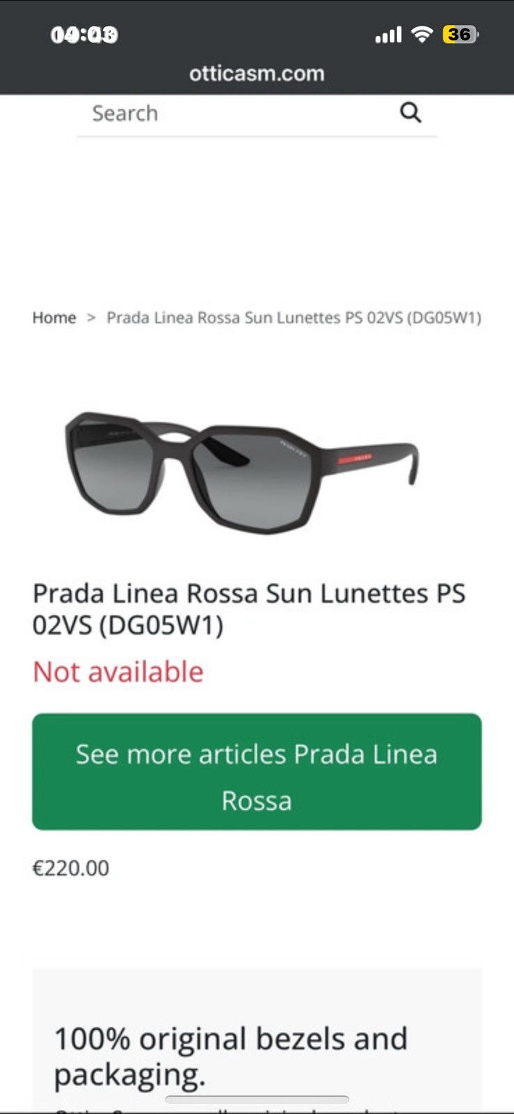 Prada Prada Linea Rossa Sun Lunettes Size ONE SIZE - 7 Thumbnail