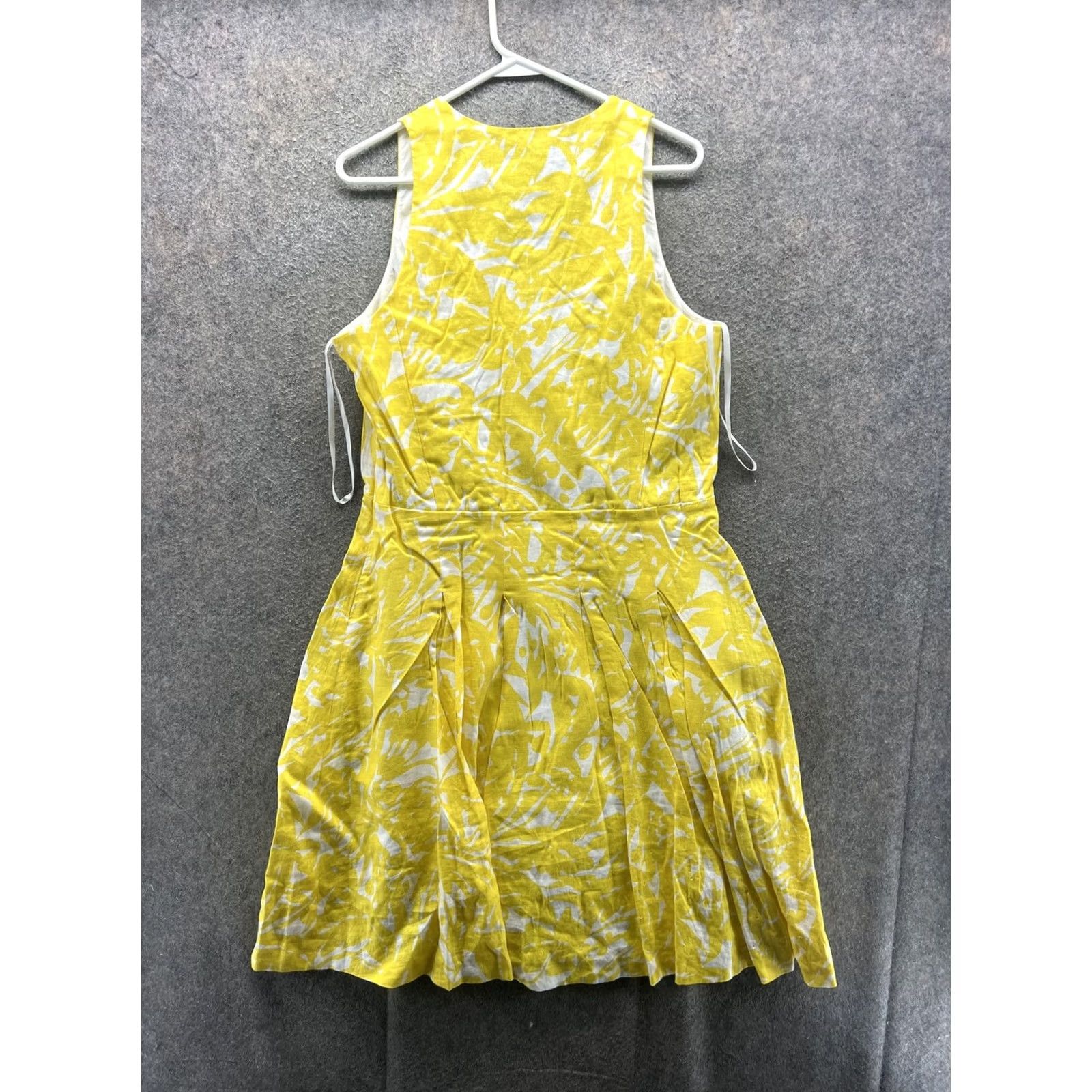 Ralph Lauren Lauren Ralph Lauren Dress Womens 14 Yellow Floral V Neck Fit & Flare Sundress Size XL / US 12-14 / IT 48-50 - 6 Thumbnail