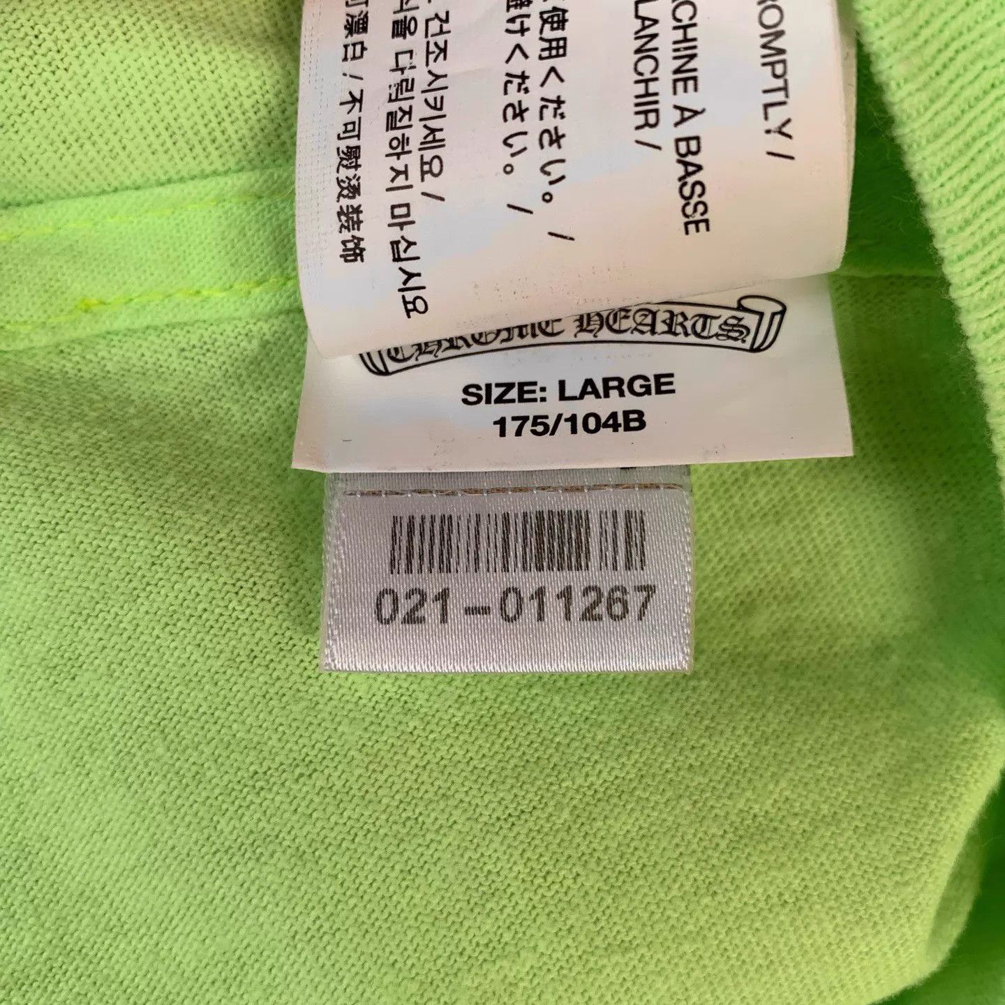 Chrome Hearts Chrome Hearts Green Flame Long-Sleeve Base L Size US L / EU 52-54 / 3 - 8 Thumbnail
