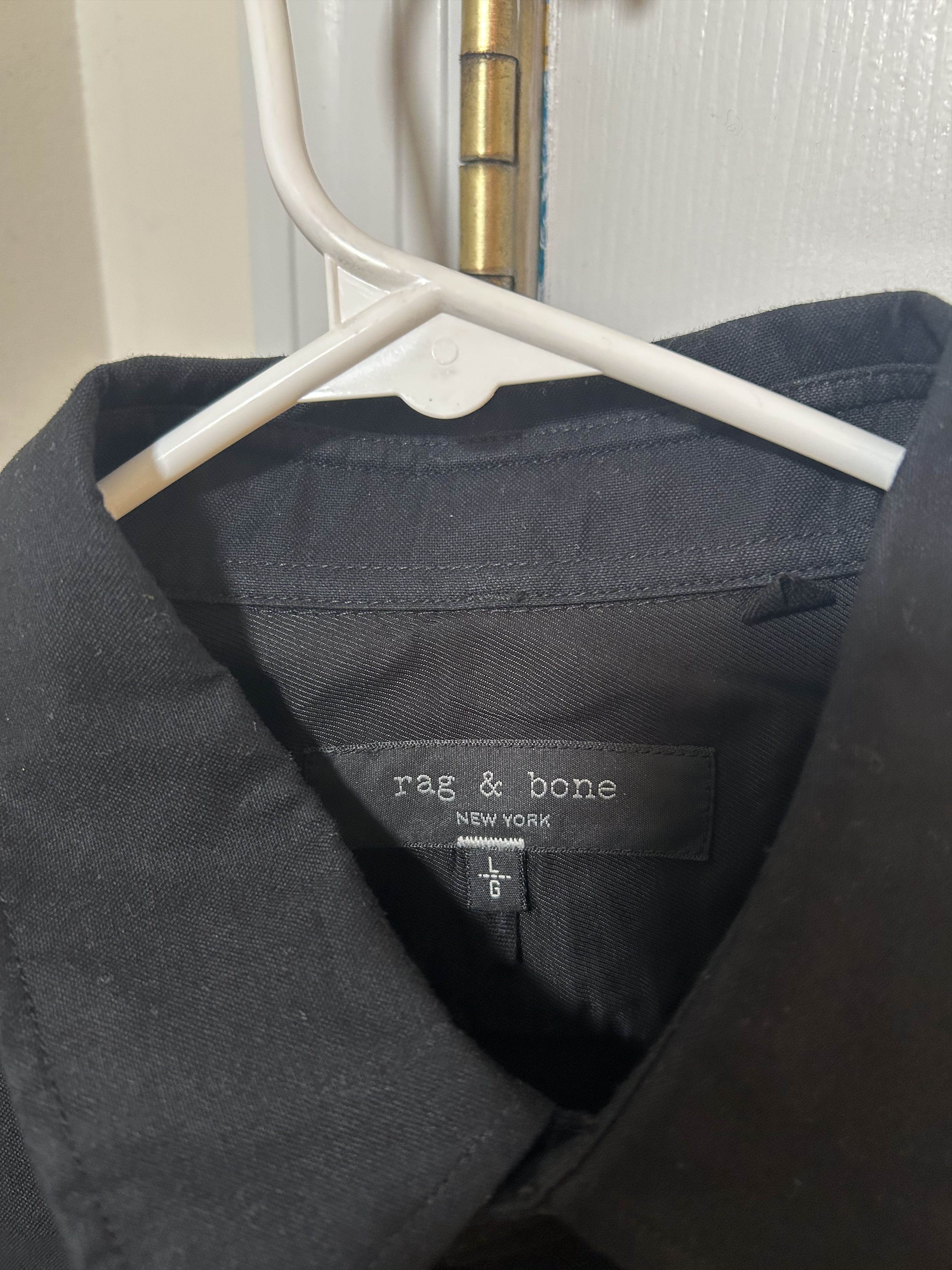 Rag & Bone Rag & Bone Black Button Up Long Sleeve Size US L / EU 52-54 / 3 - 2 Thumbnail