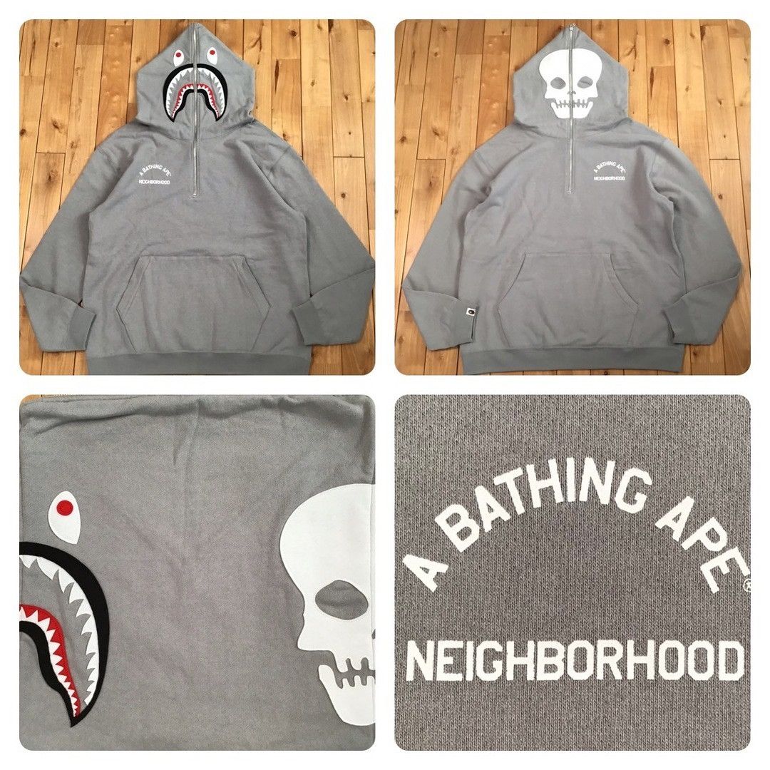 Bape Neighborhood Shark Hoodie | Grailed