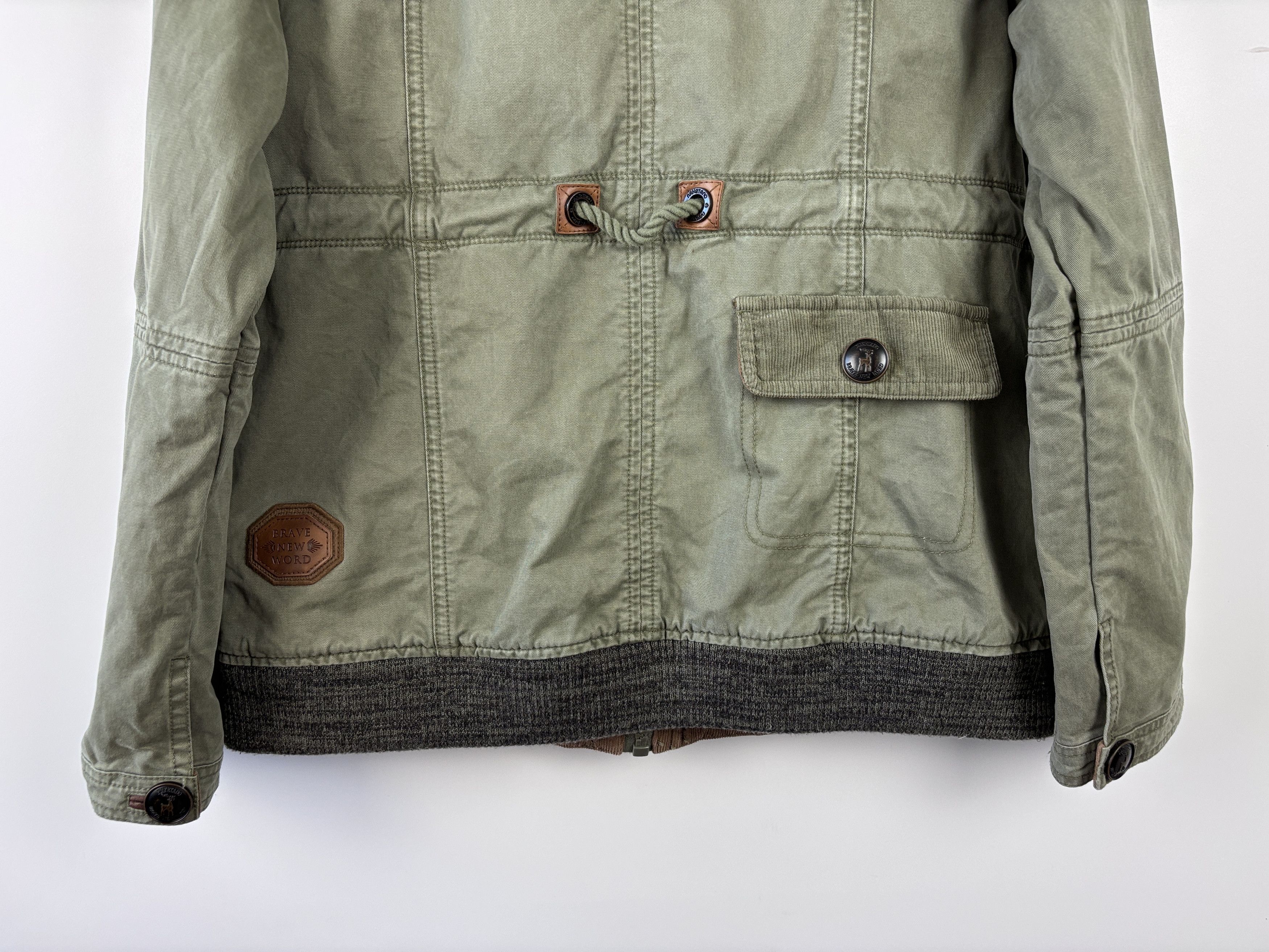 Naketano Womens Naketano Full Zip Jacket Khaki Size L Size L / US 10 / IT 46 - 7 Thumbnail