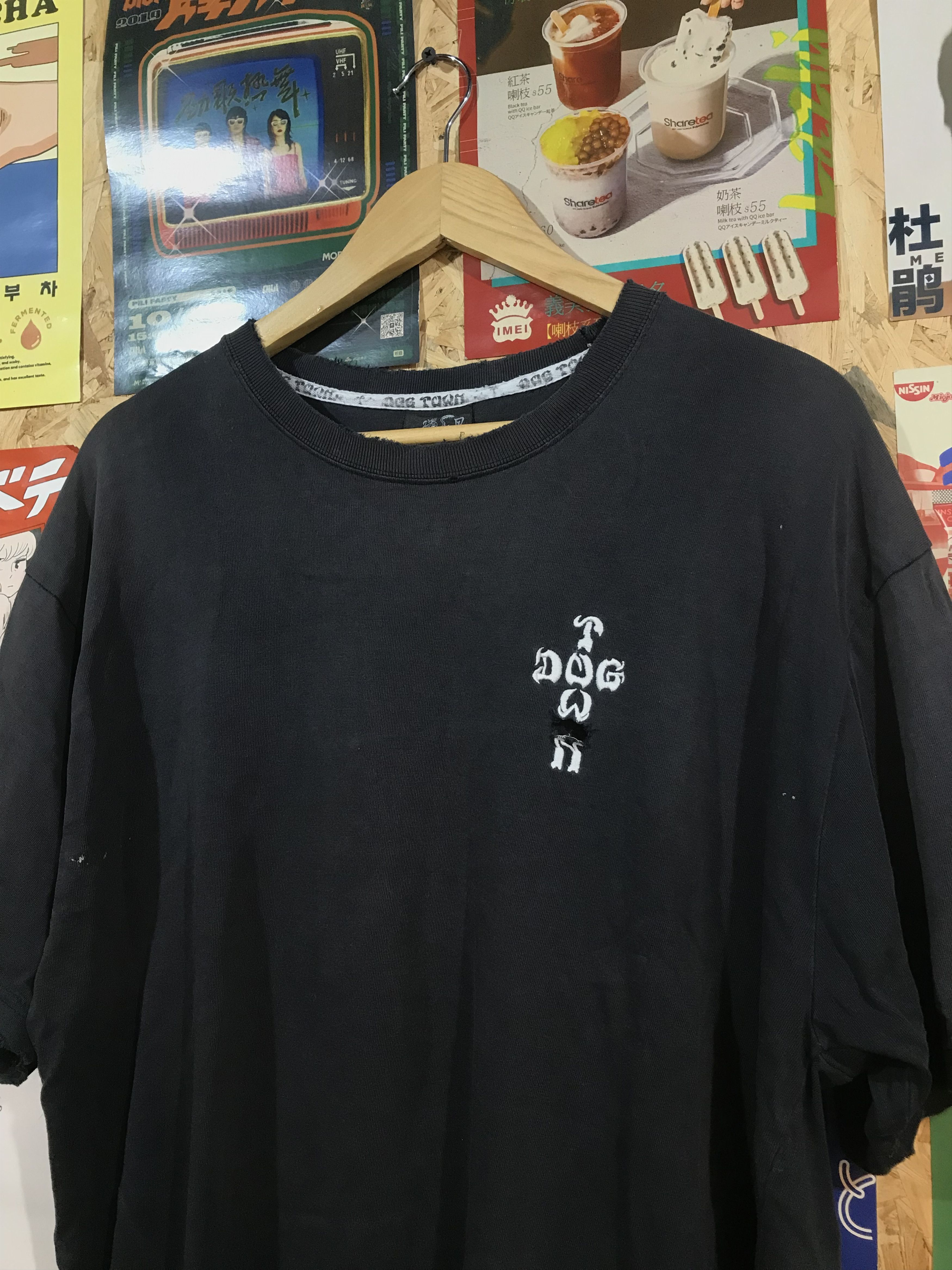 Dogtown × Santa Cruz Skateboards × Vintage Dogtown Sunfaded Distressed Tee Shirt Size US XL / EU 56 / 4 - 2 Thumbnail