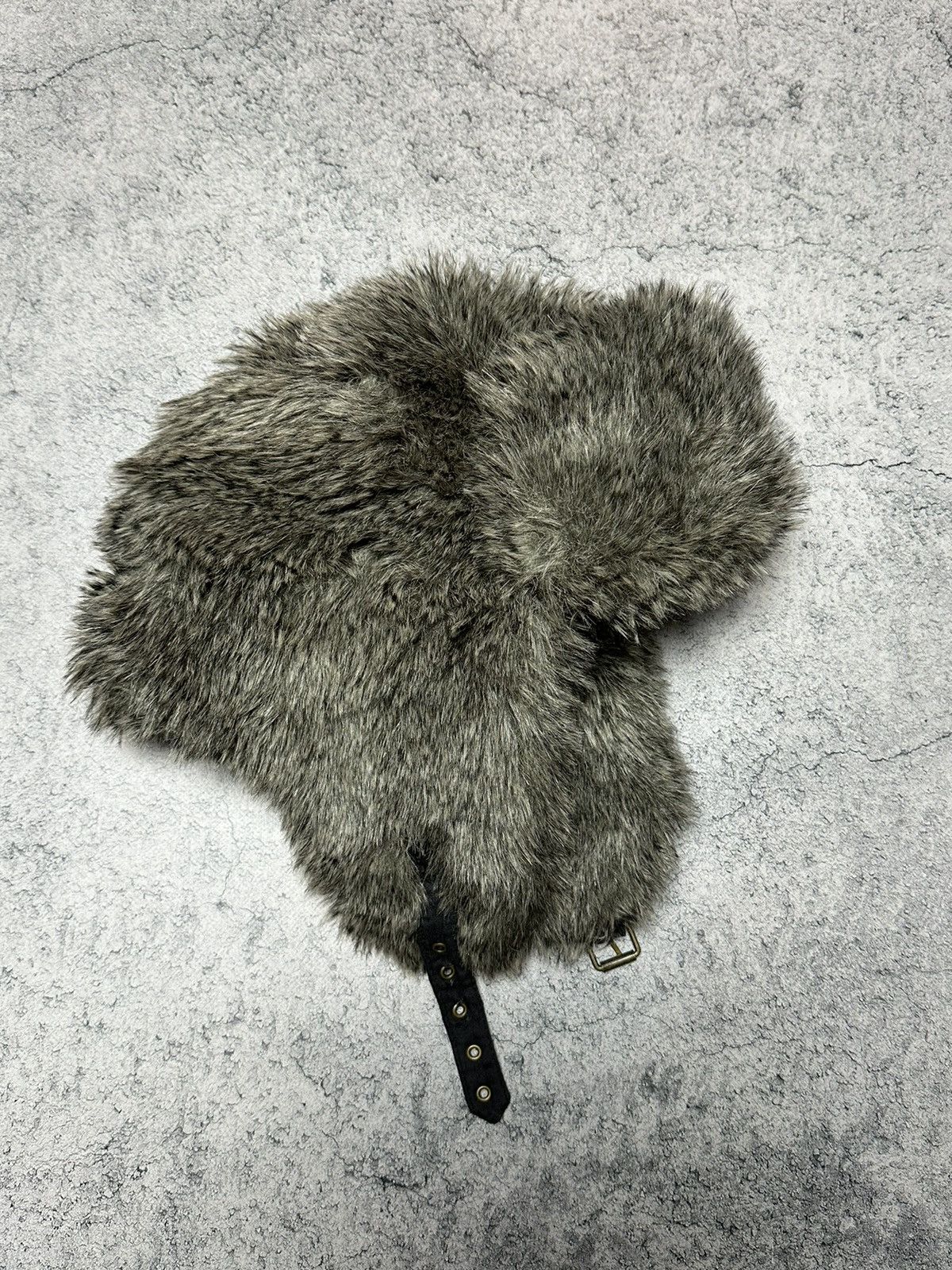 Hysteric Glamour Vintage Y2K Fuzzy Ushanka Beanie Hat Mohair Faux Fur Size ONE SIZE - 7 Thumbnail