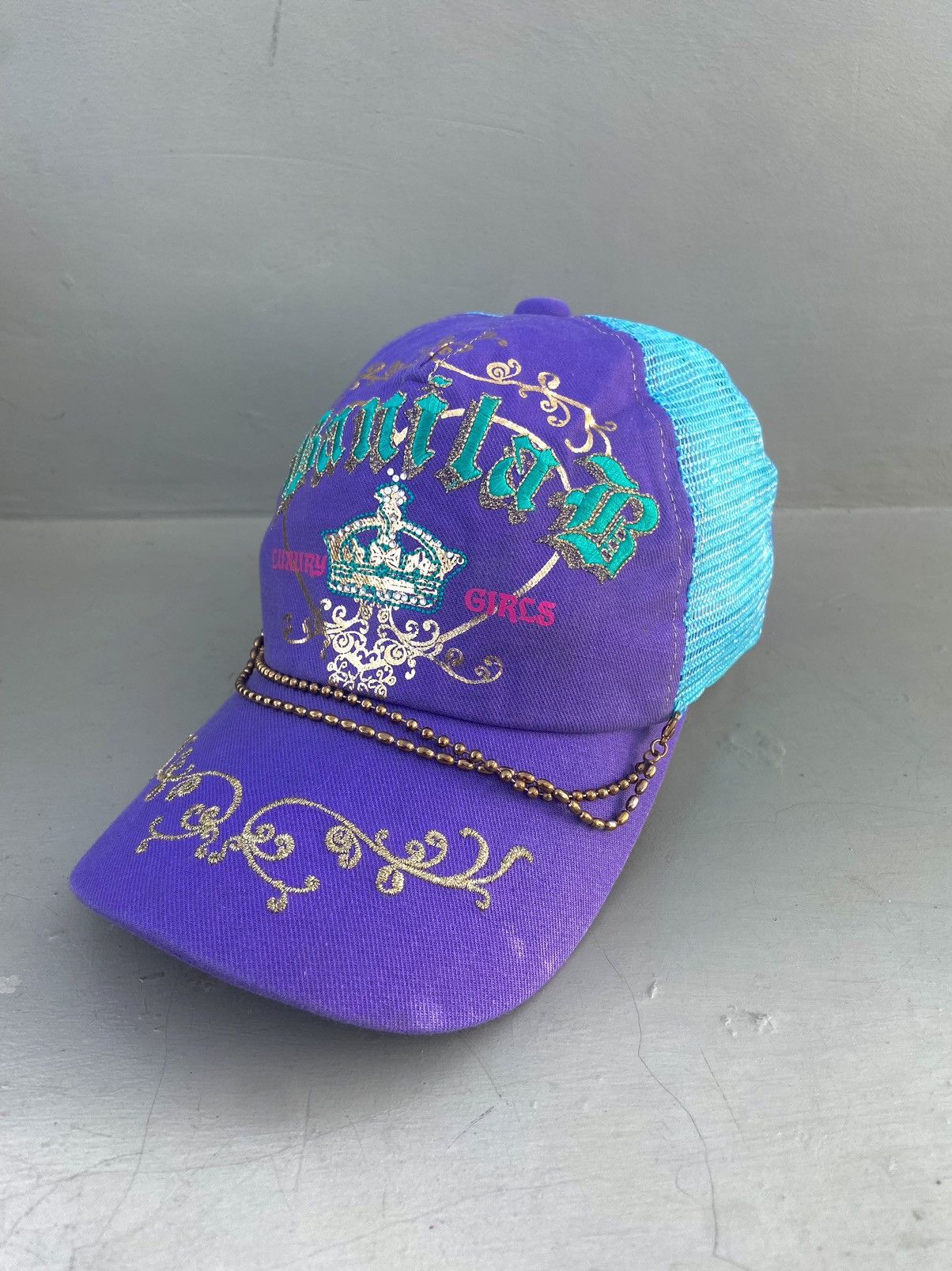 Japanese Brand 2000s banila B embroidery ifsixwasnine trucker hat Size ONE SIZE - 3 Thumbnail