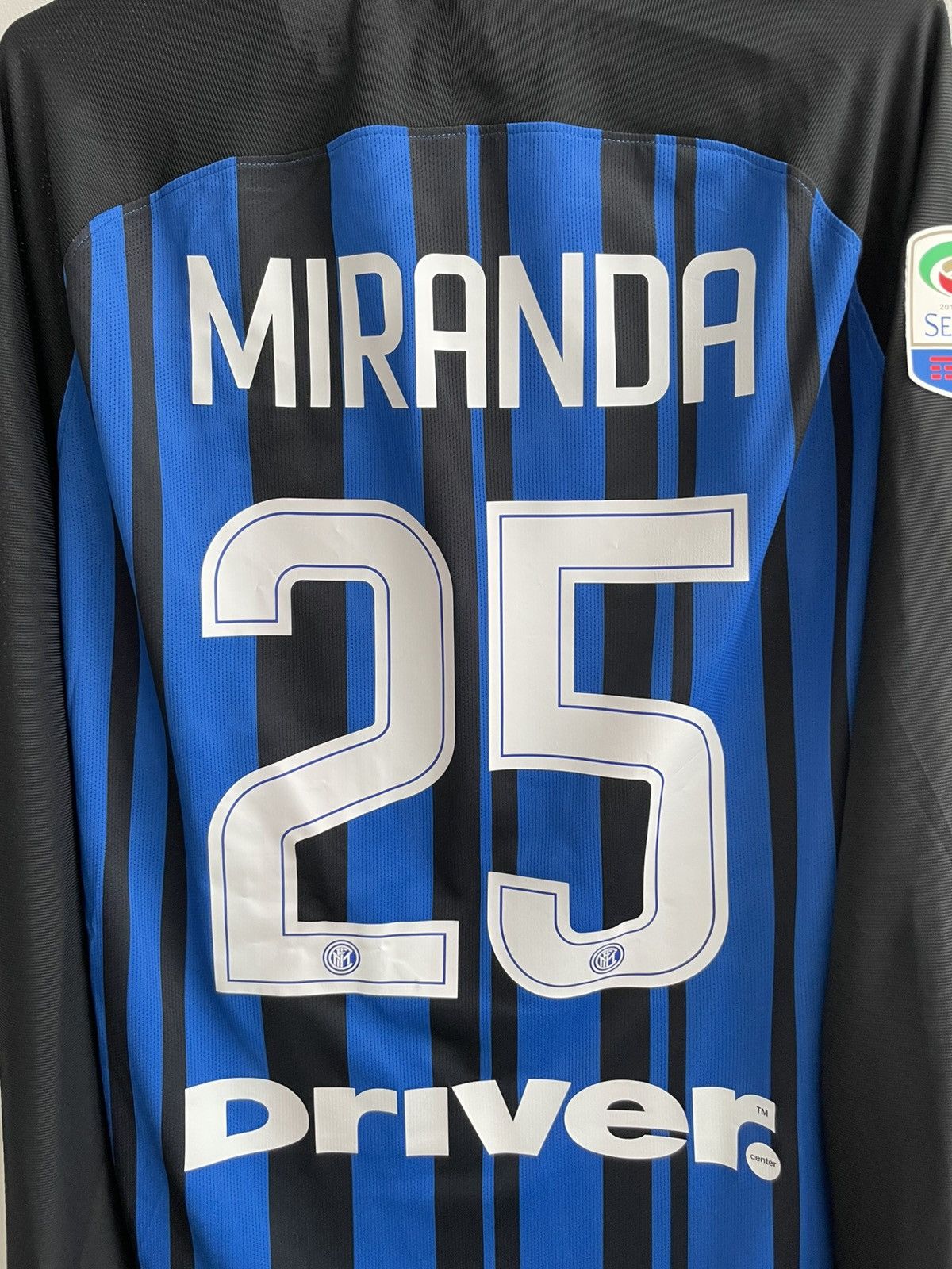 Nike Inter Milan 2017 2018 Player Issue Match Worn? Shirt Jersey Size US L / EU 52-54 / 3 - 18 Thumbnail
