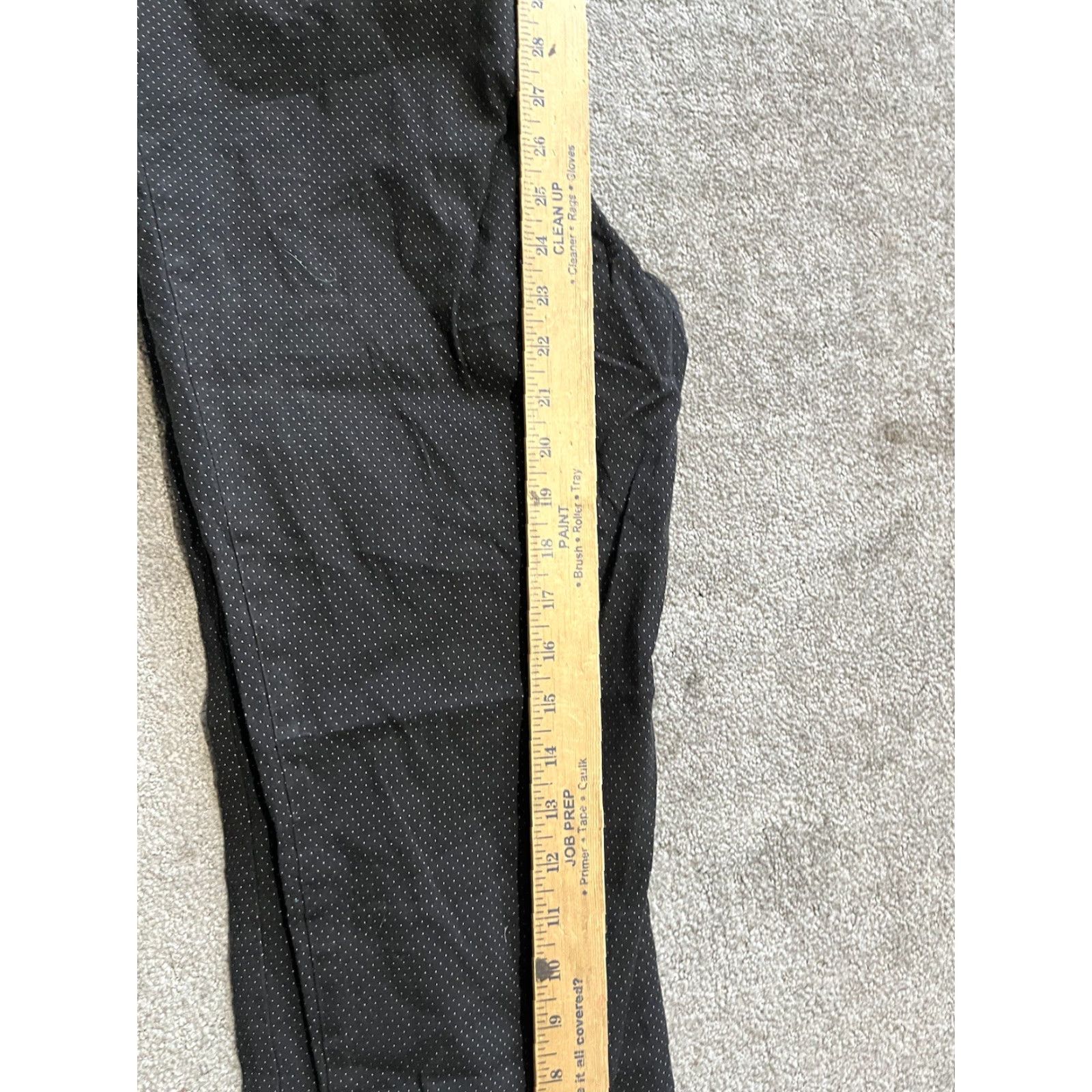 Ann Taylor Ladies Ann Taylor LOFT Marisa The Riviera Pant Chino Pants Size 10 Black Polka Dot Cotton Blend Mid Rise 25 In Ankle Crop Womens Pants Size 32" / US 10 / IT 46 - 7 Thumbnail